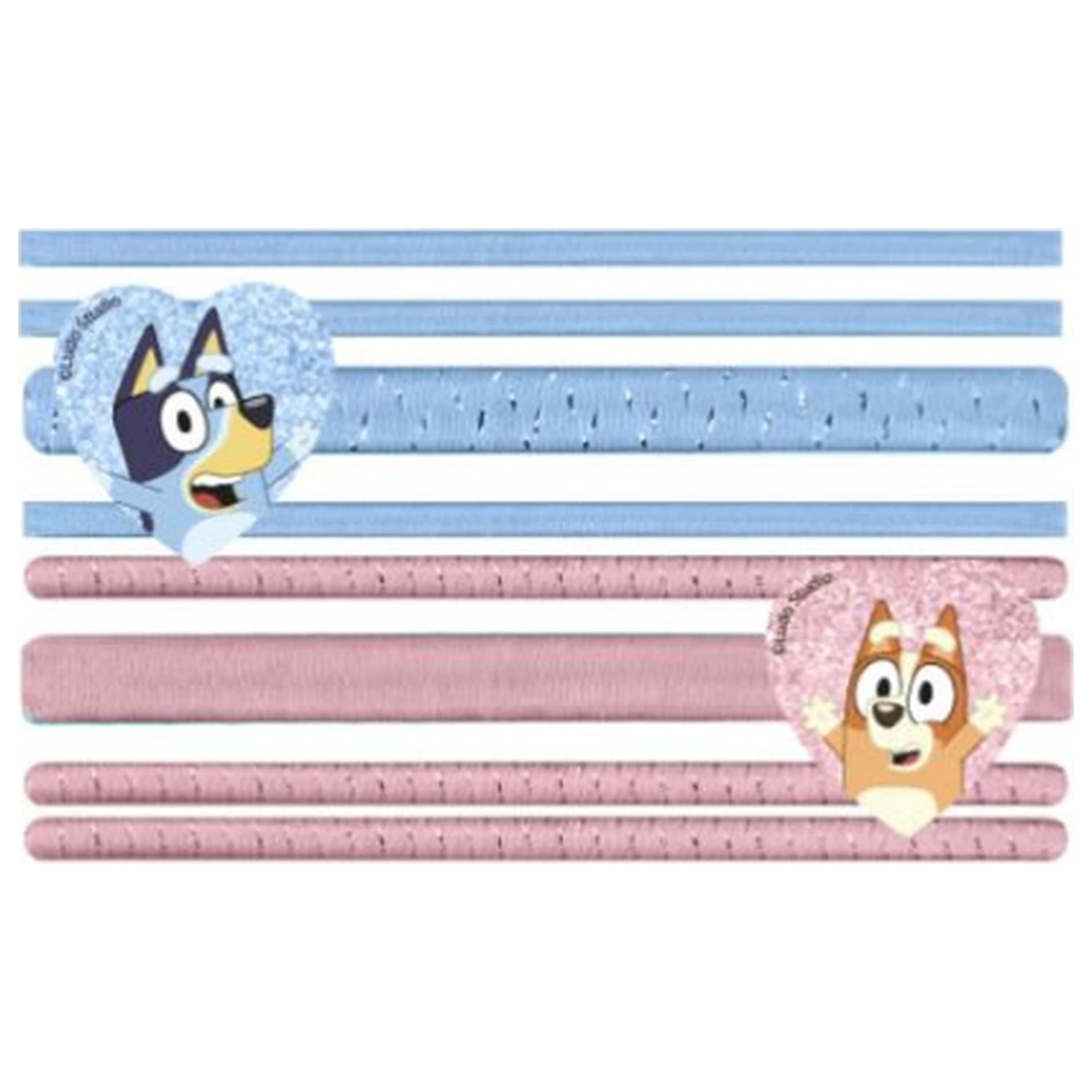 Bluey Heart Hair Tie Set 8 pcs product photo