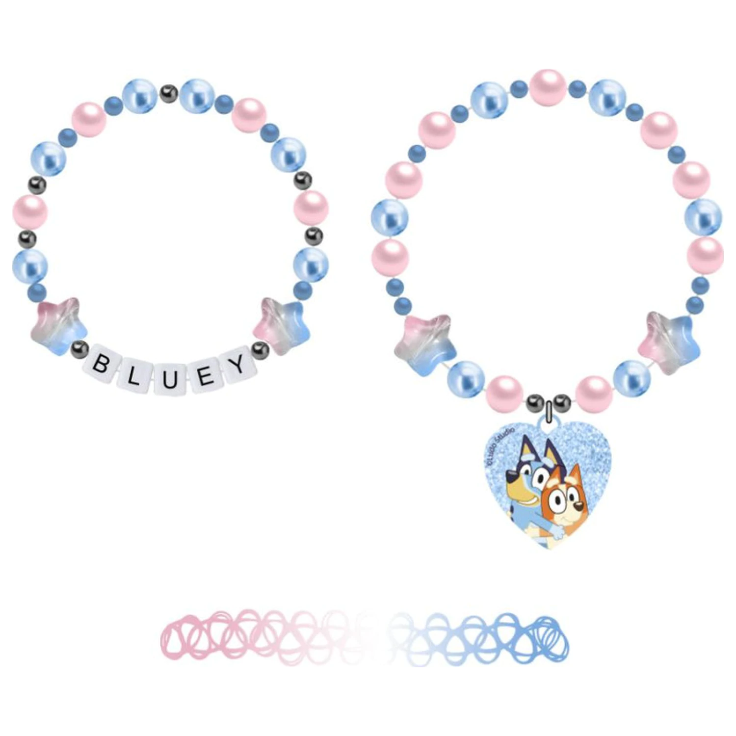 Bluey Heart Bracelet Set 3 pcs product photo