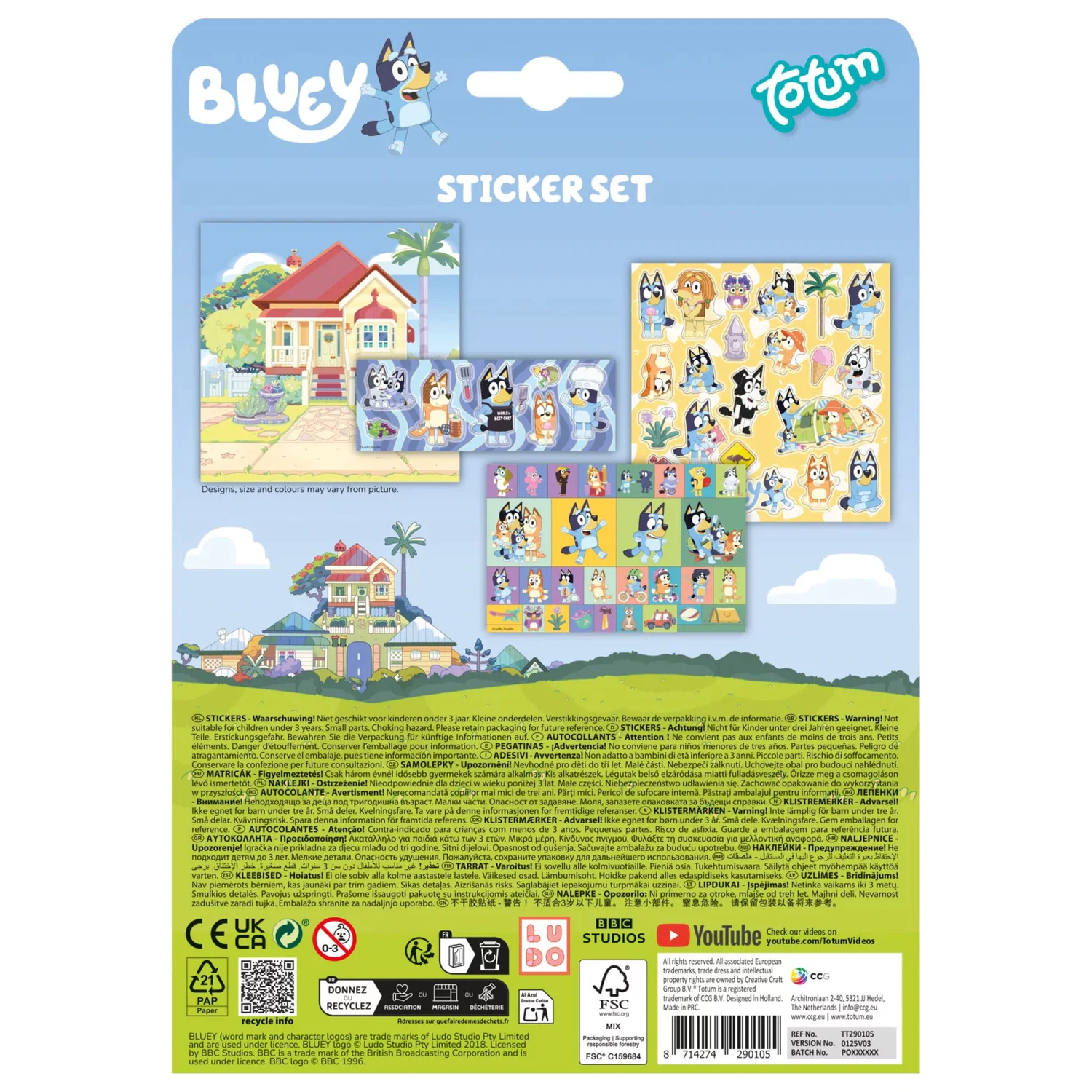 Bluey Home sticker set product photo