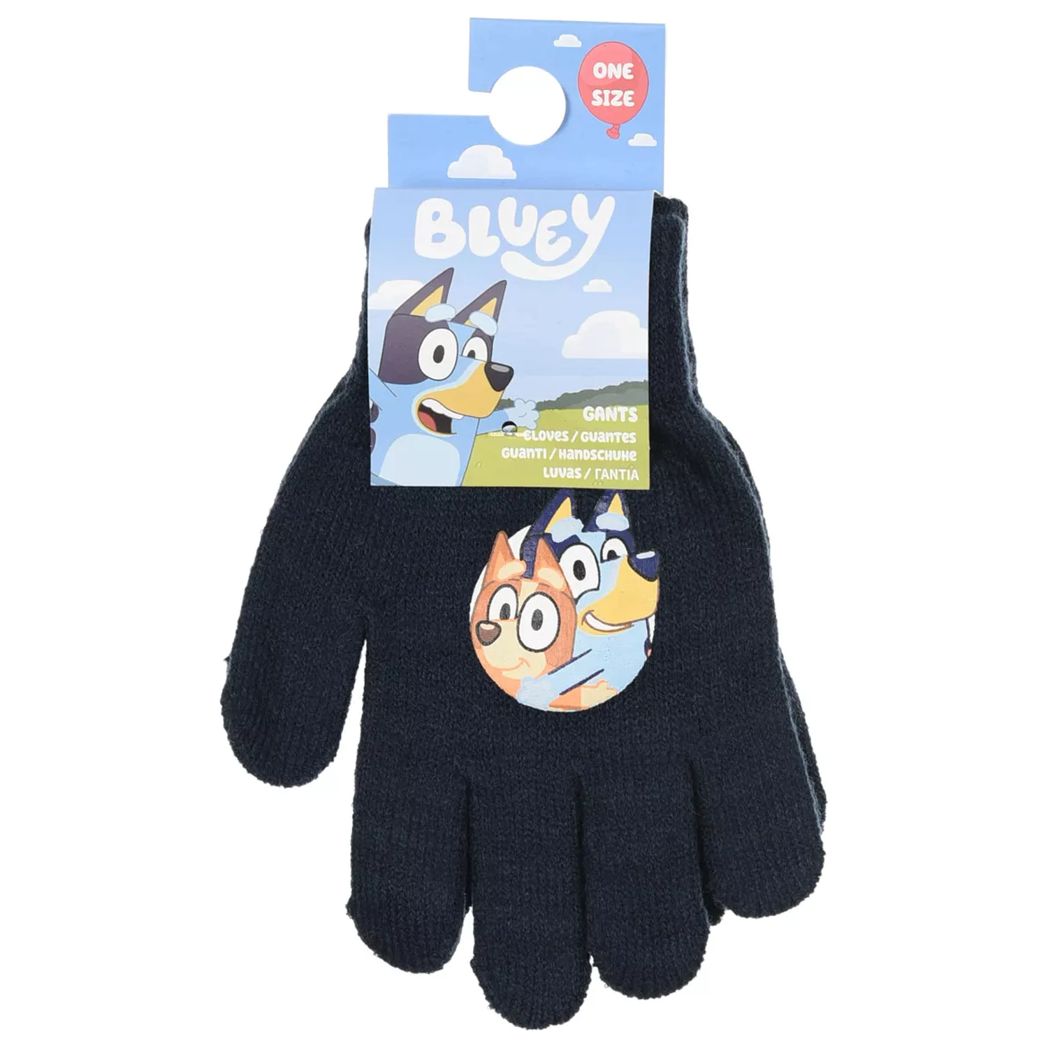 Bluey Hugs Dark Kids Gloves product photo