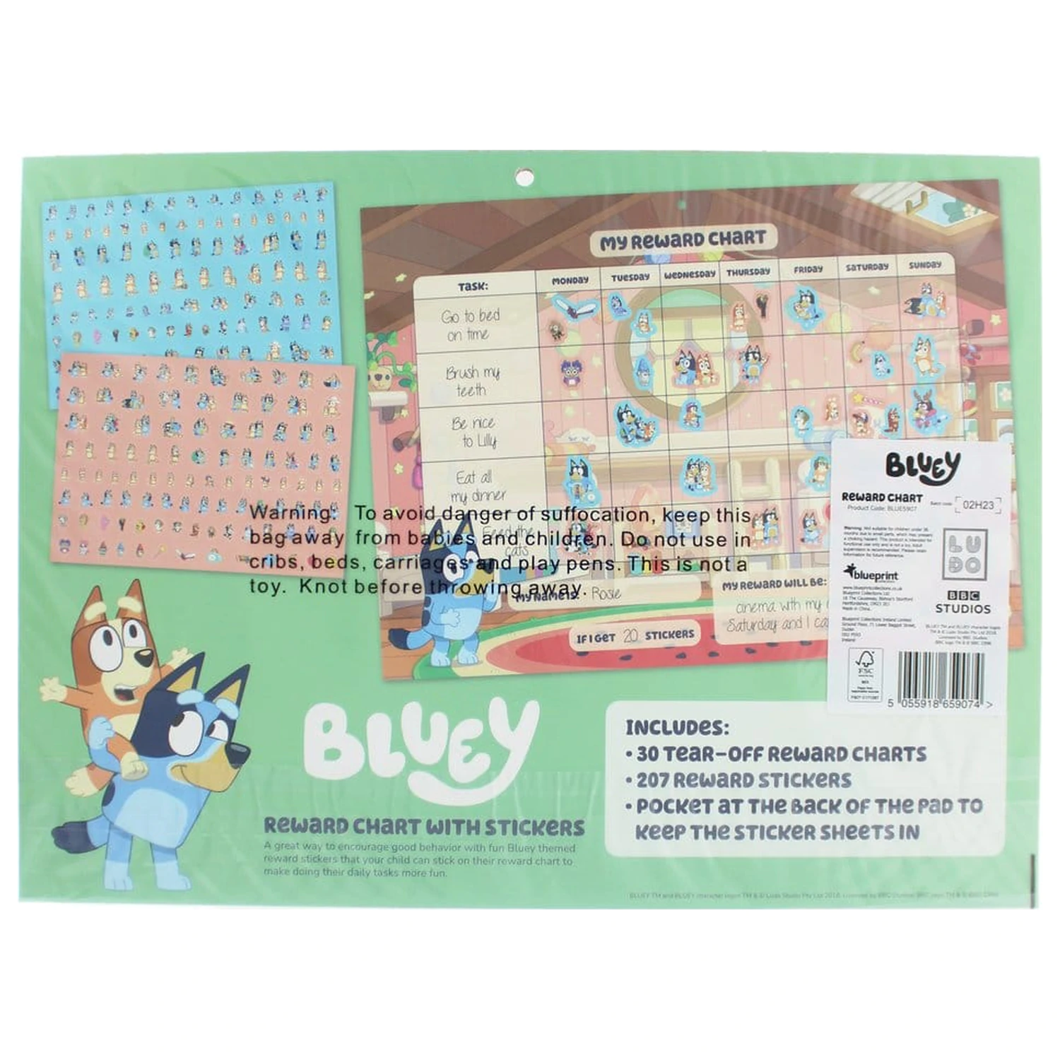 Bluey Reward Chart Set product photo