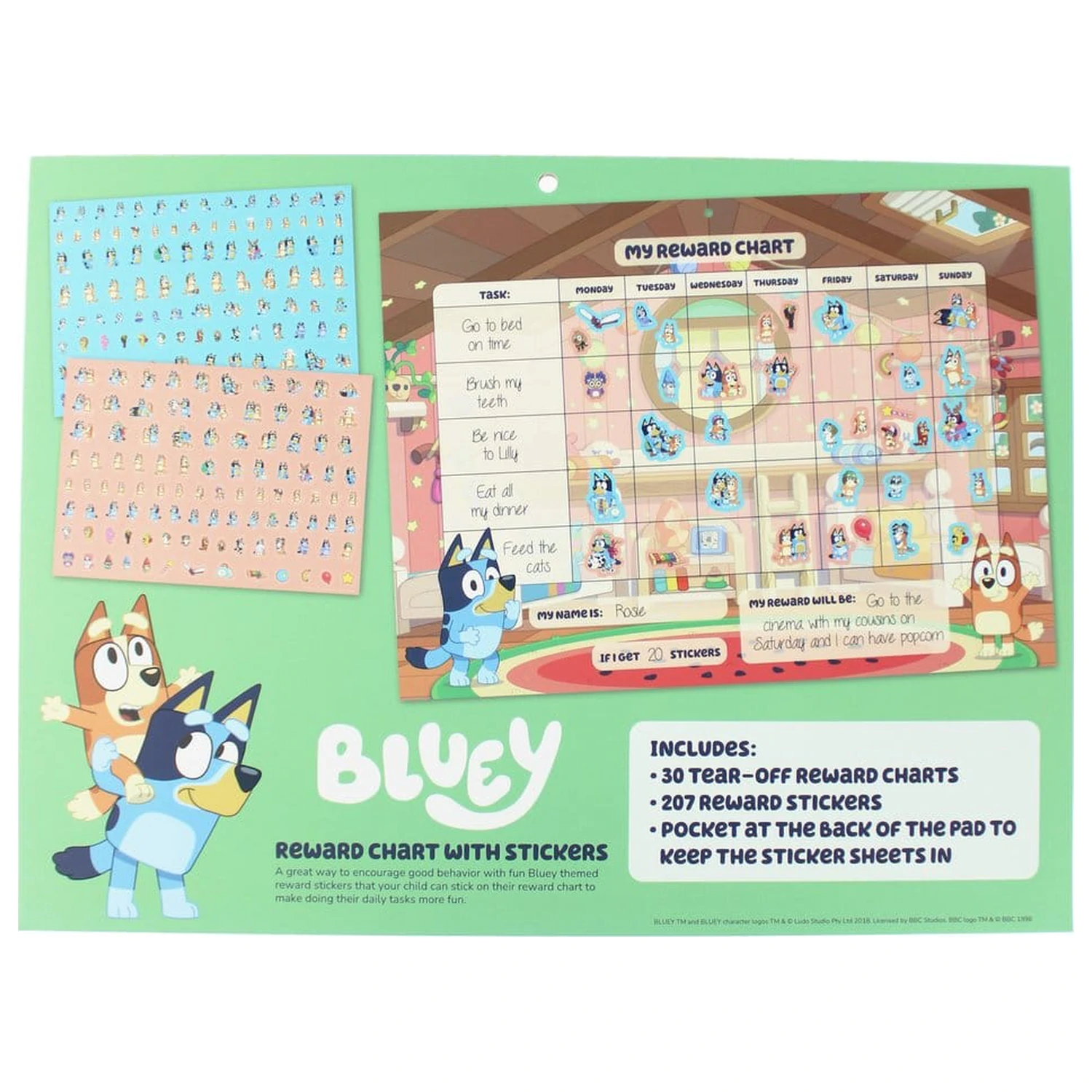 Bluey Reward Chart Set product photo