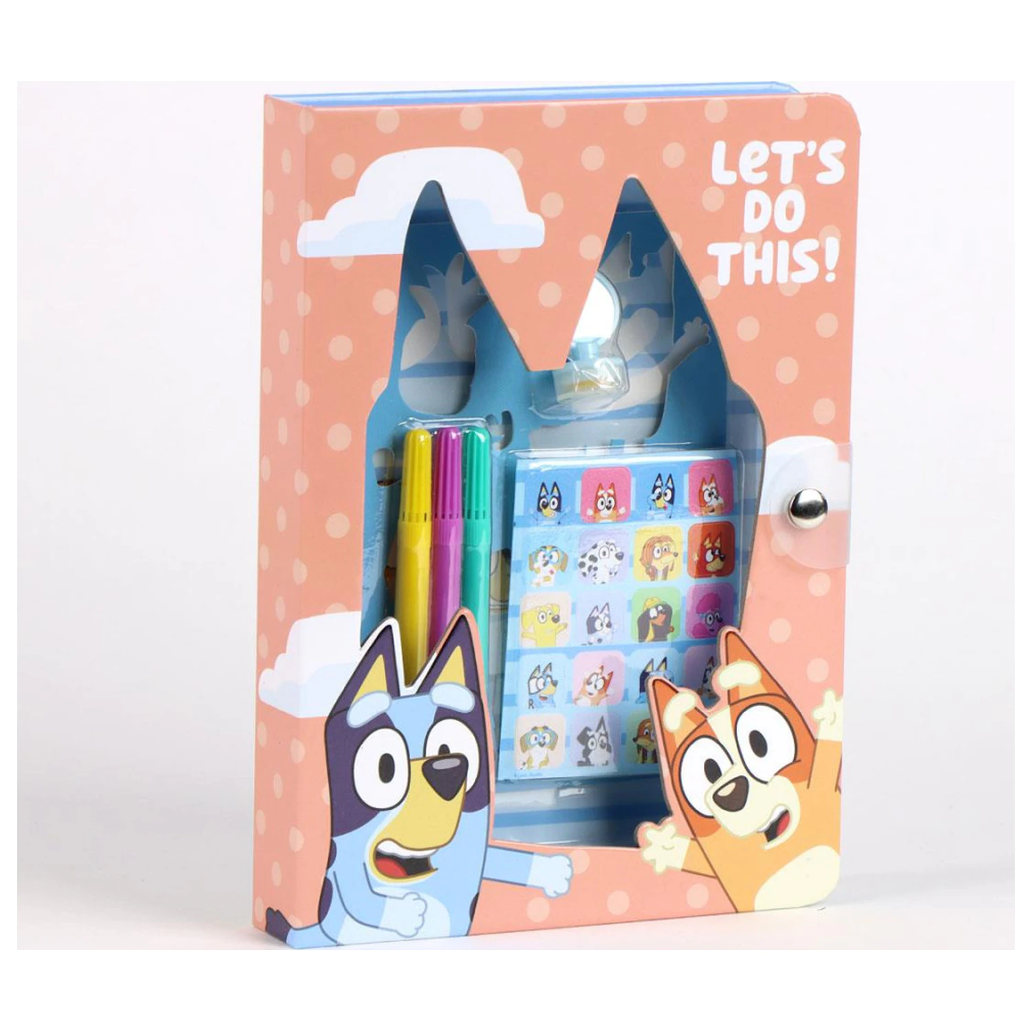 Bluey Let's Do Coloring Notebook Set with Stencil product photo