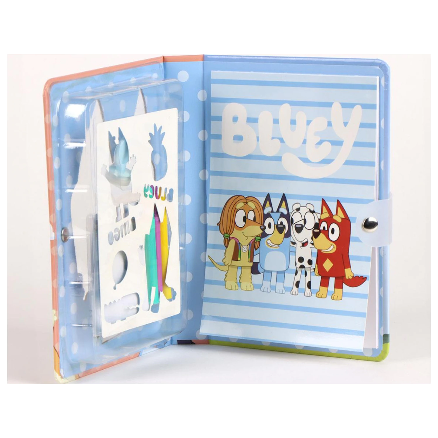 Bluey Let's Do Coloring Notebook Set with Stencil product photo
