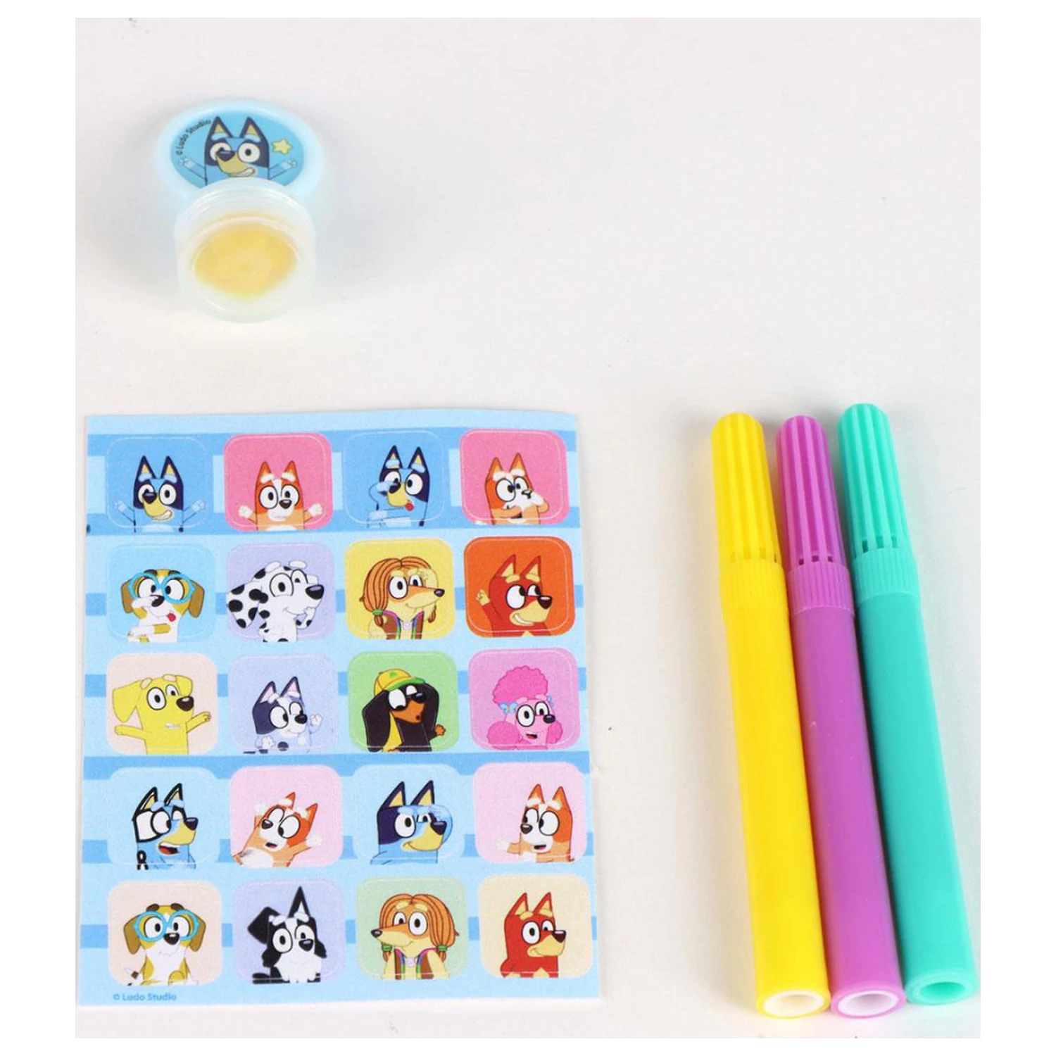 Bluey Let's Do Coloring Notebook Set with Stencil product photo