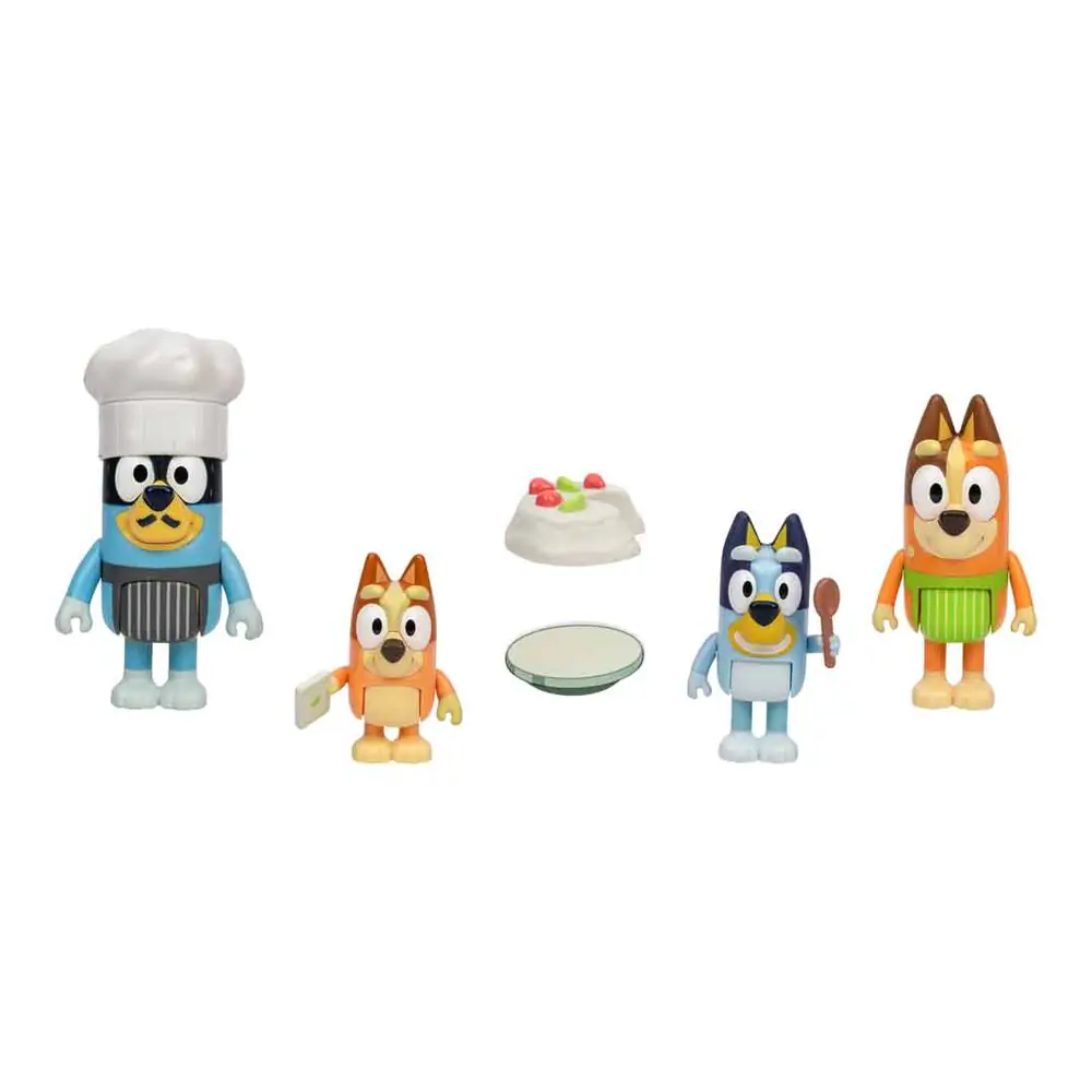 Bluey Lets Play Chef pack 4 figures product photo
