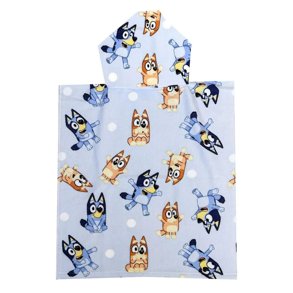 Bluey microfibre poncho beach towel product photo
