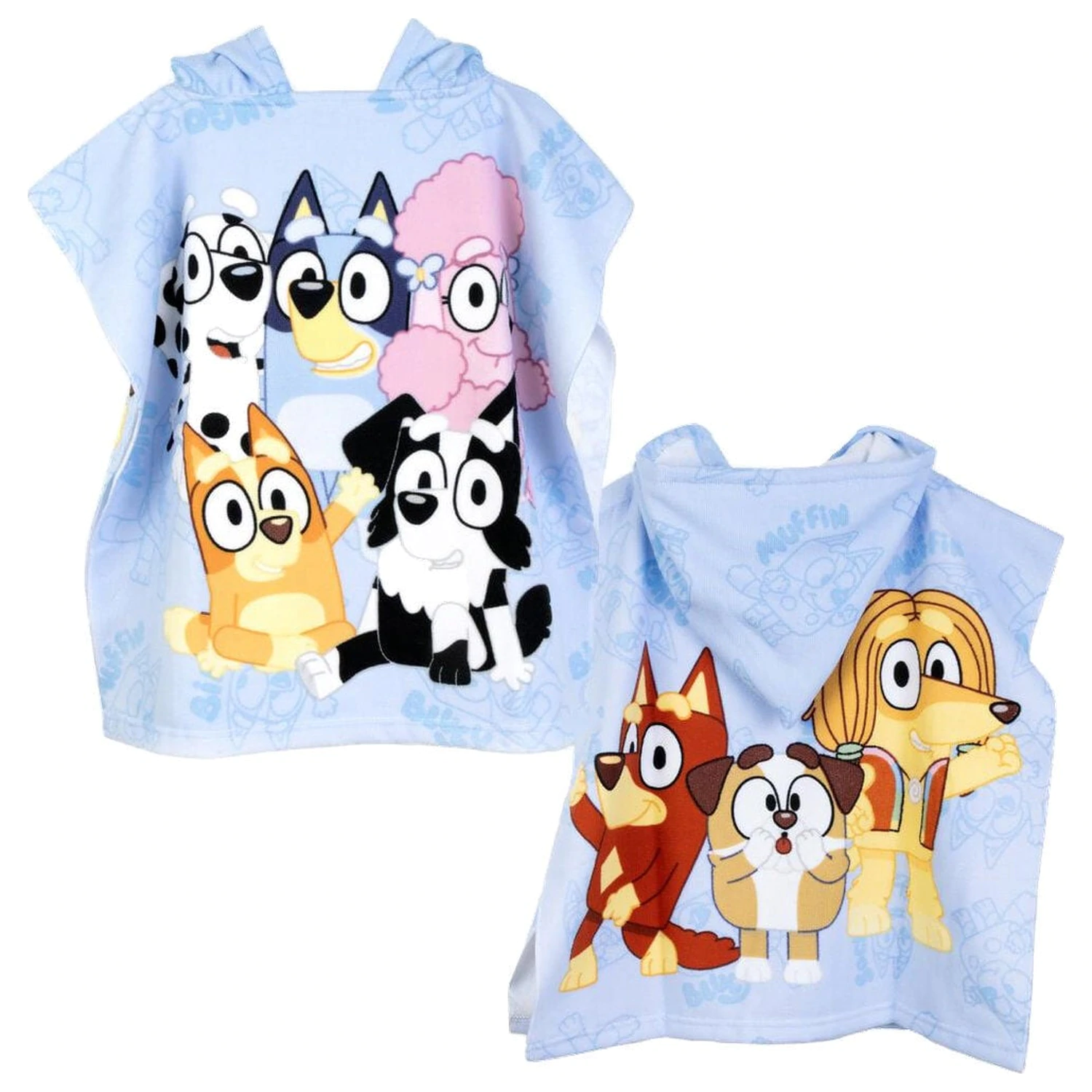 Bluey microfiber poncho towel product photo