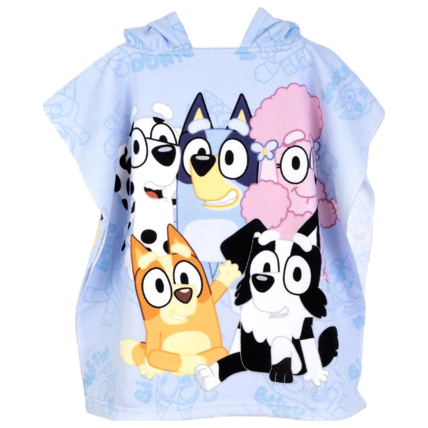 Bluey microfiber poncho towel product photo