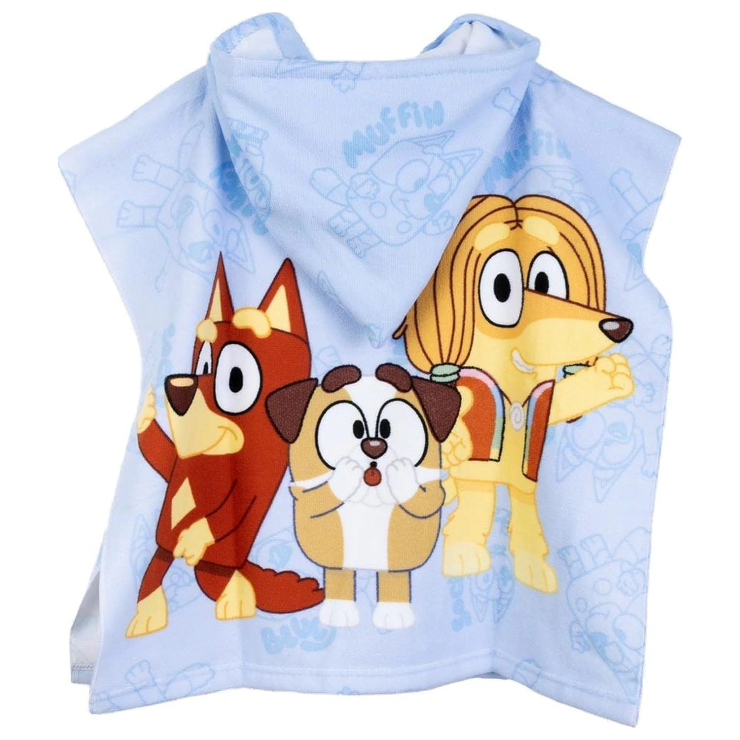 Bluey microfiber poncho towel product photo