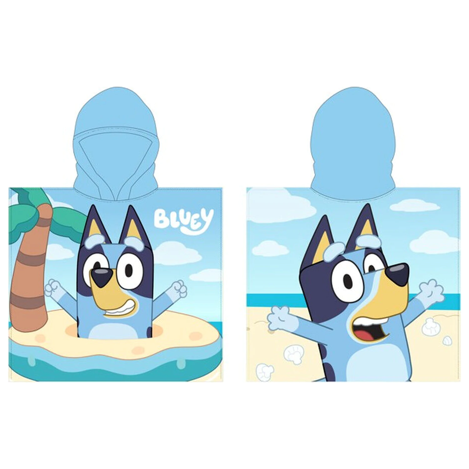 Bluey microfibre poncho towel product photo