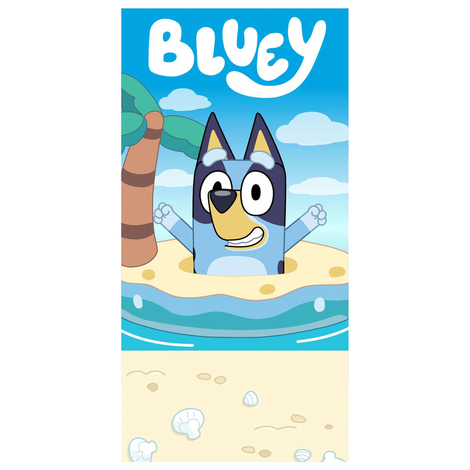 Bluey microfibre beach towel product photo