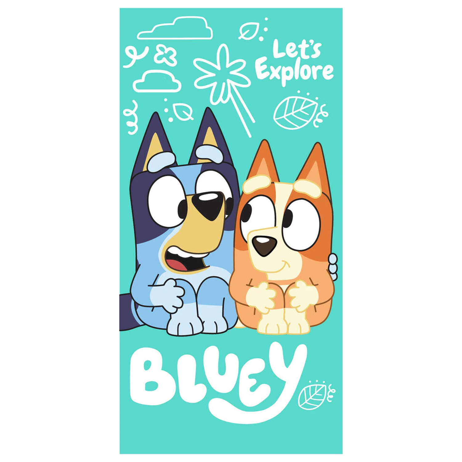 Bluey microfibre beach towel product photo