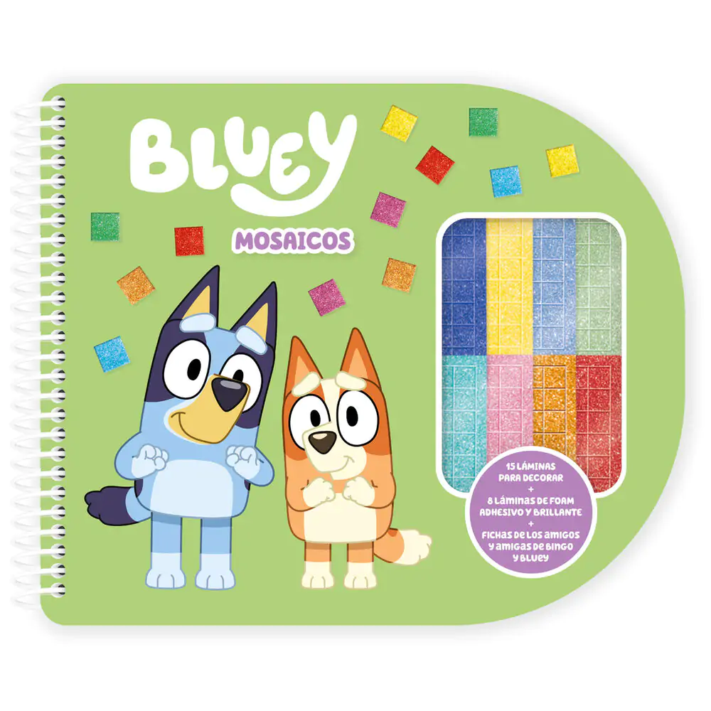 Bluey mosaics notebook product photo