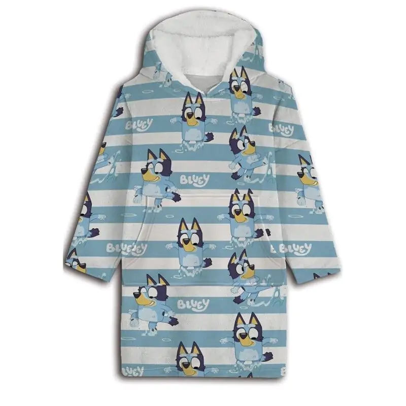 Bluey oversize sweatshirt coat kids coral product photo
