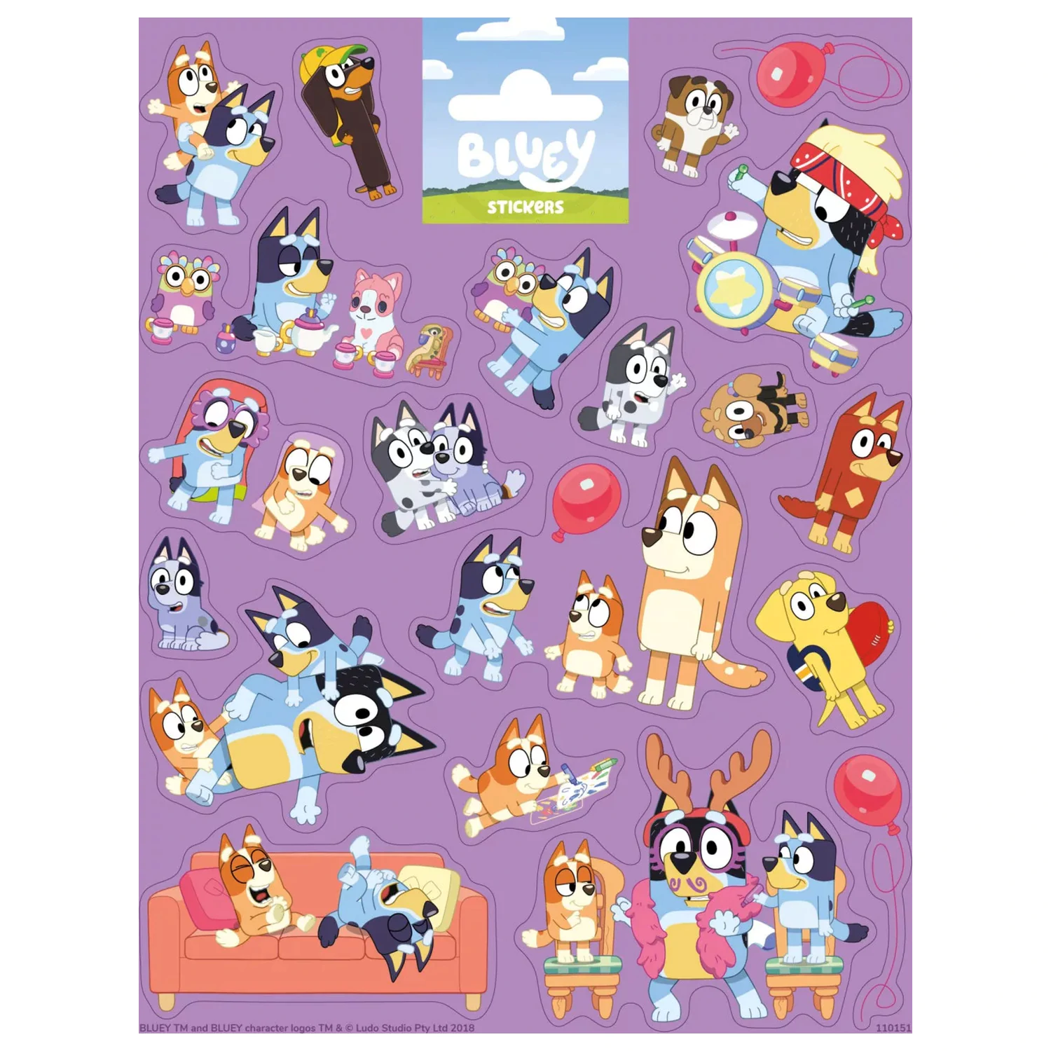 Bluey Play Sticker Set product photo