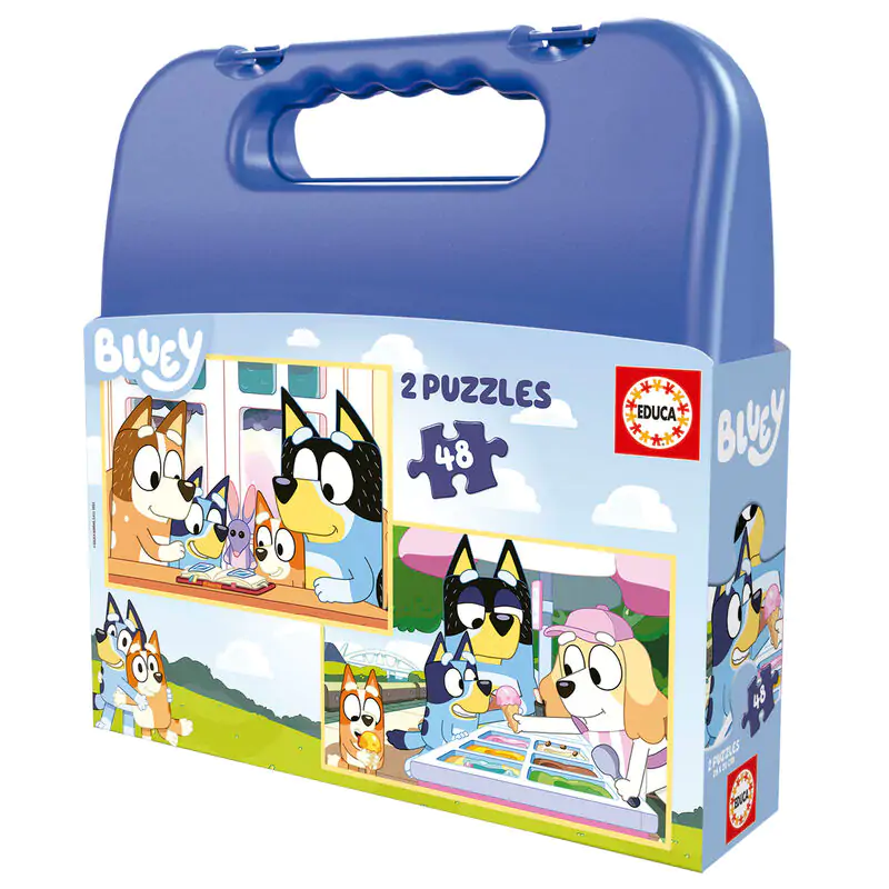 Bluey briefcase puzzle 2x48pcs termékfotó