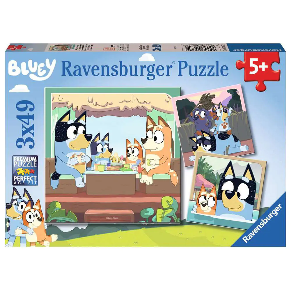Bluey puzzle 3x49pcs product photo