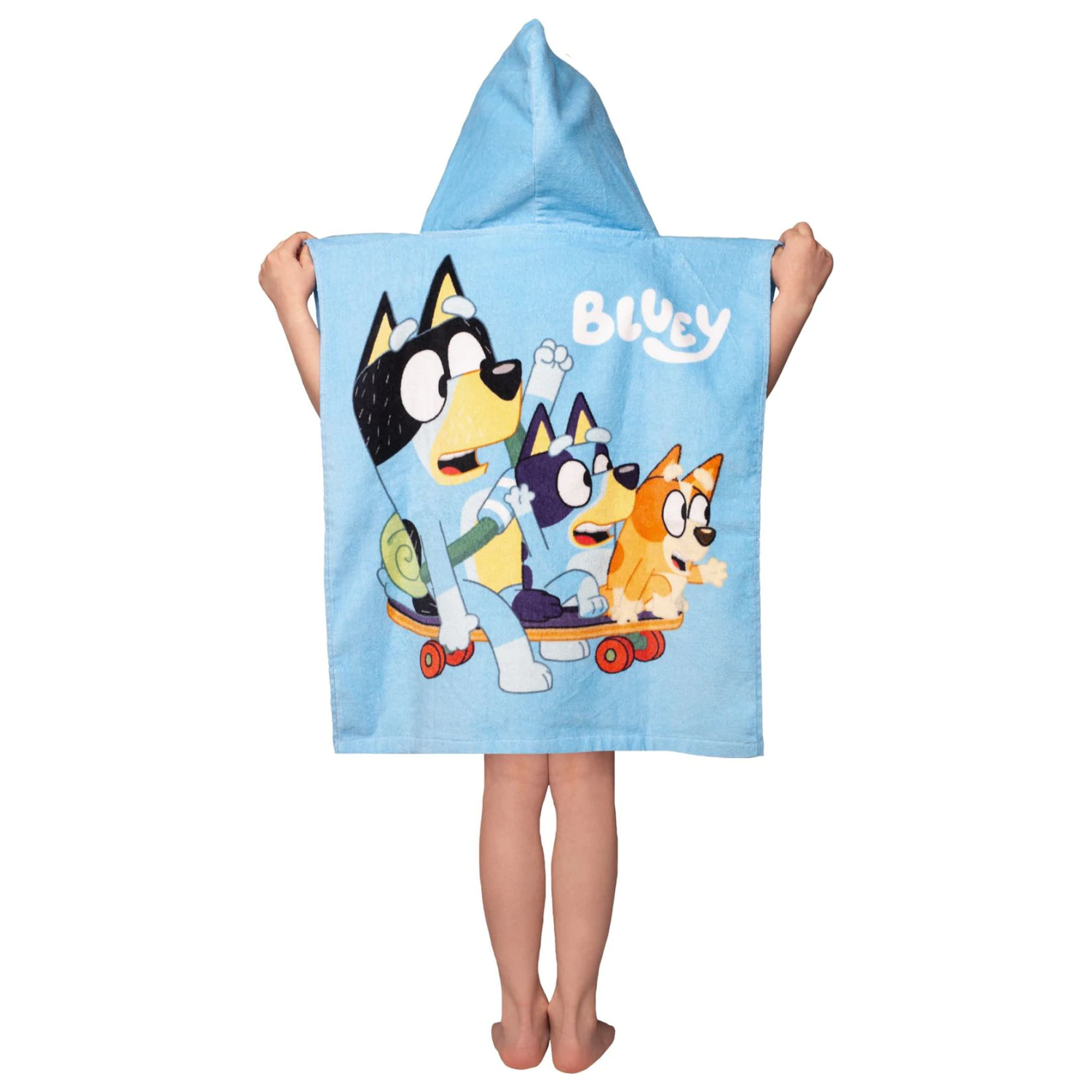 Bluey Skate Beach Towel Poncho product photo