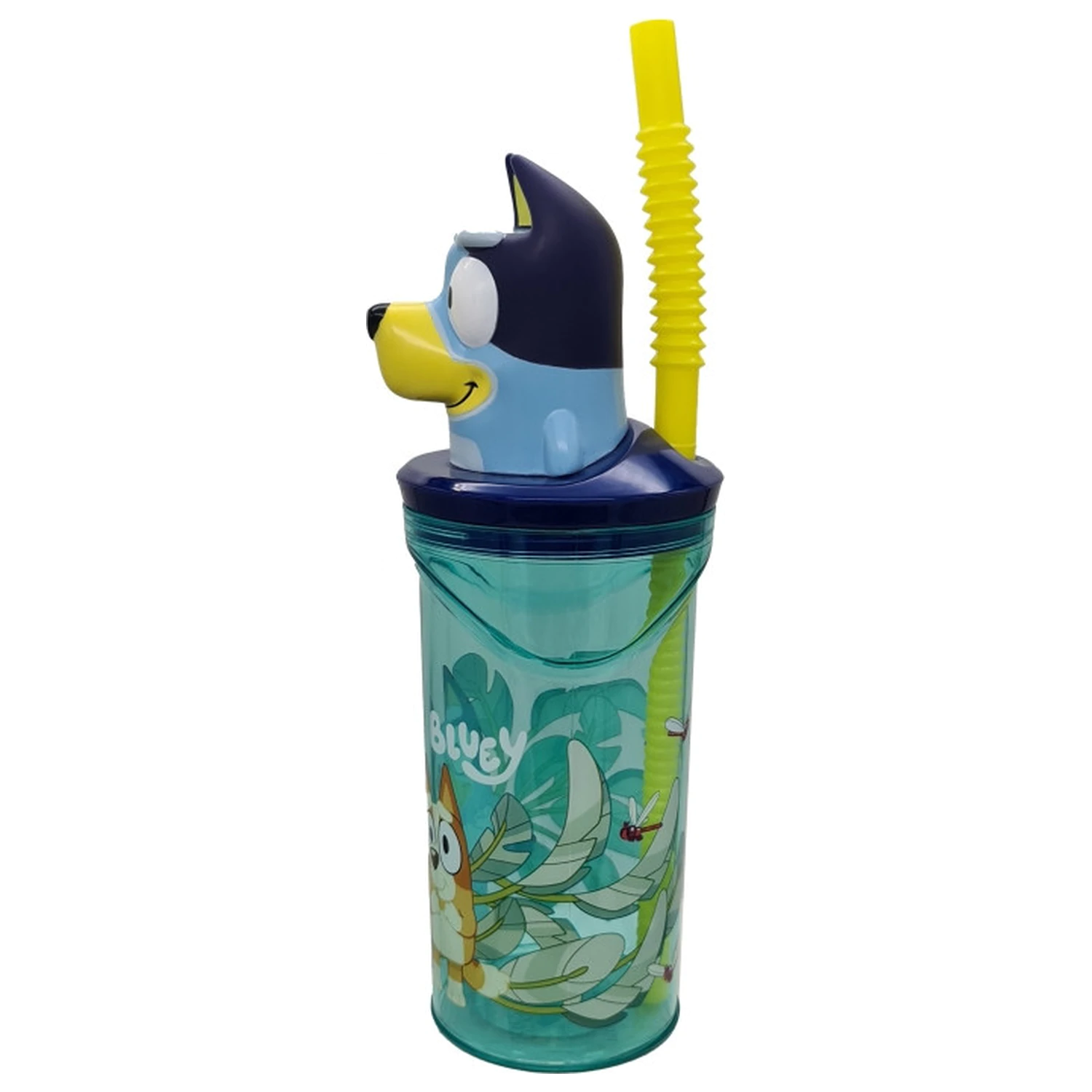 Bluey Splash 3D Plastic Straw Cup 360ml product photo