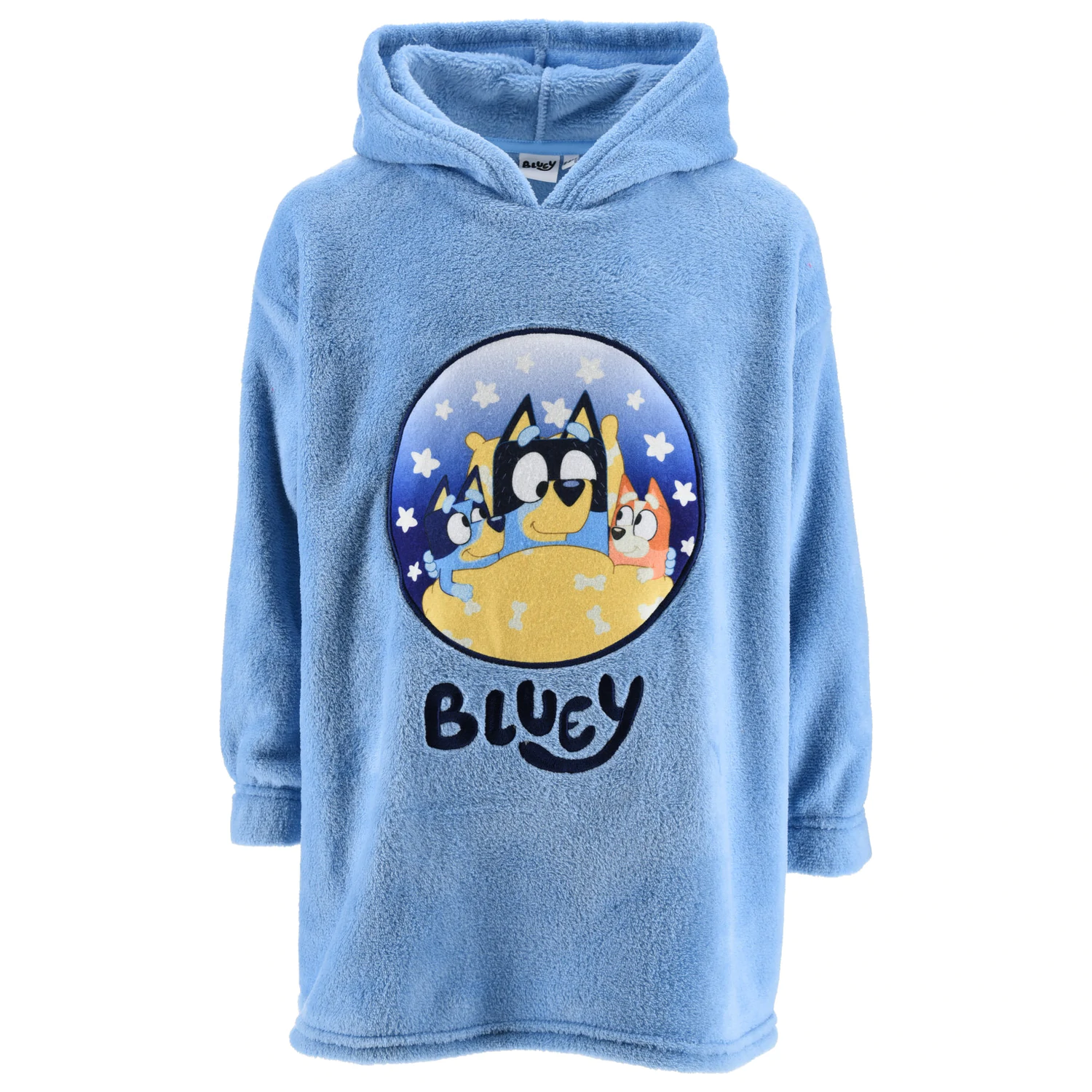 Bluey Stars Wearable Plush Fleece Blanket, Poncho 3/5 Years product photo