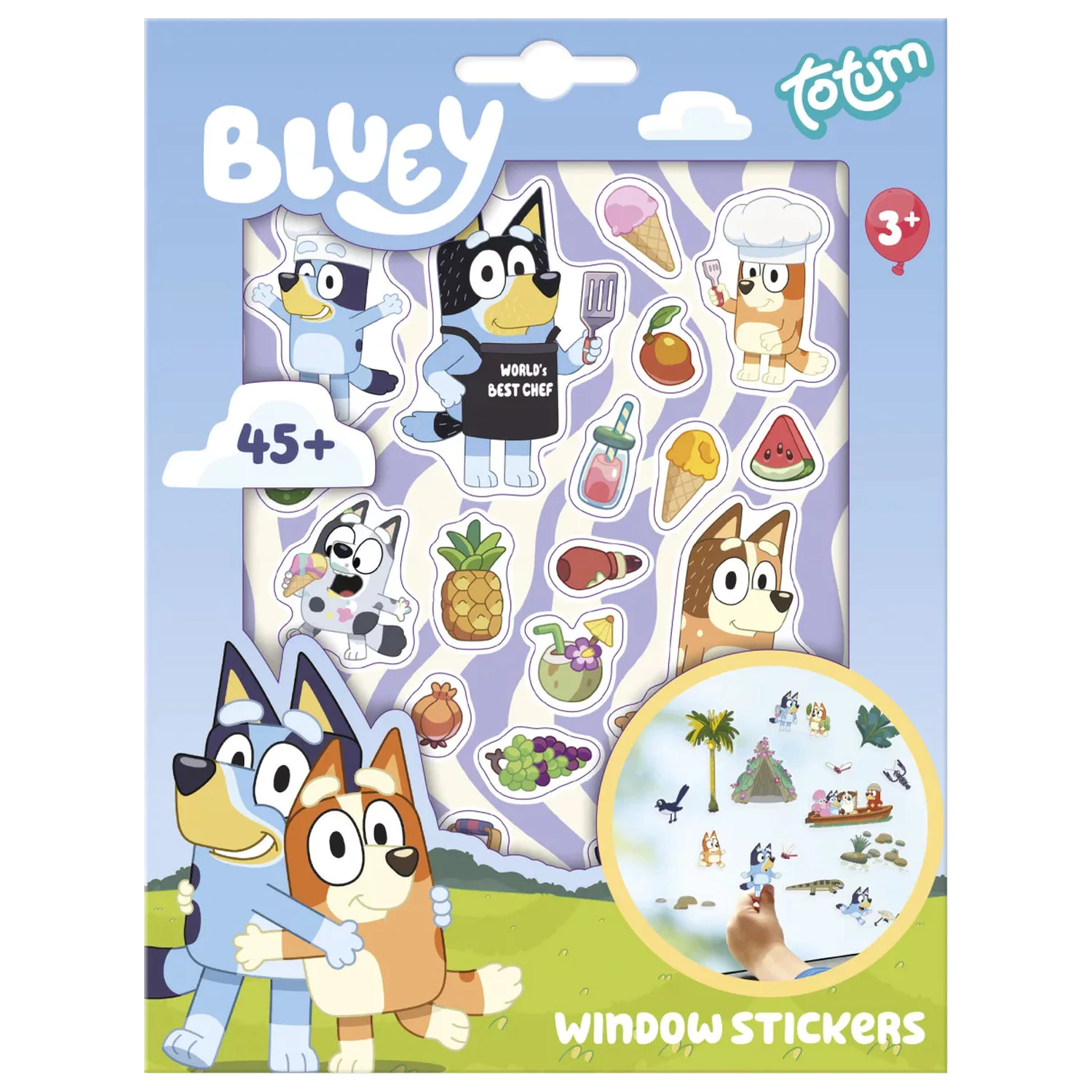 Bluey Summer Window Cling Set product photo