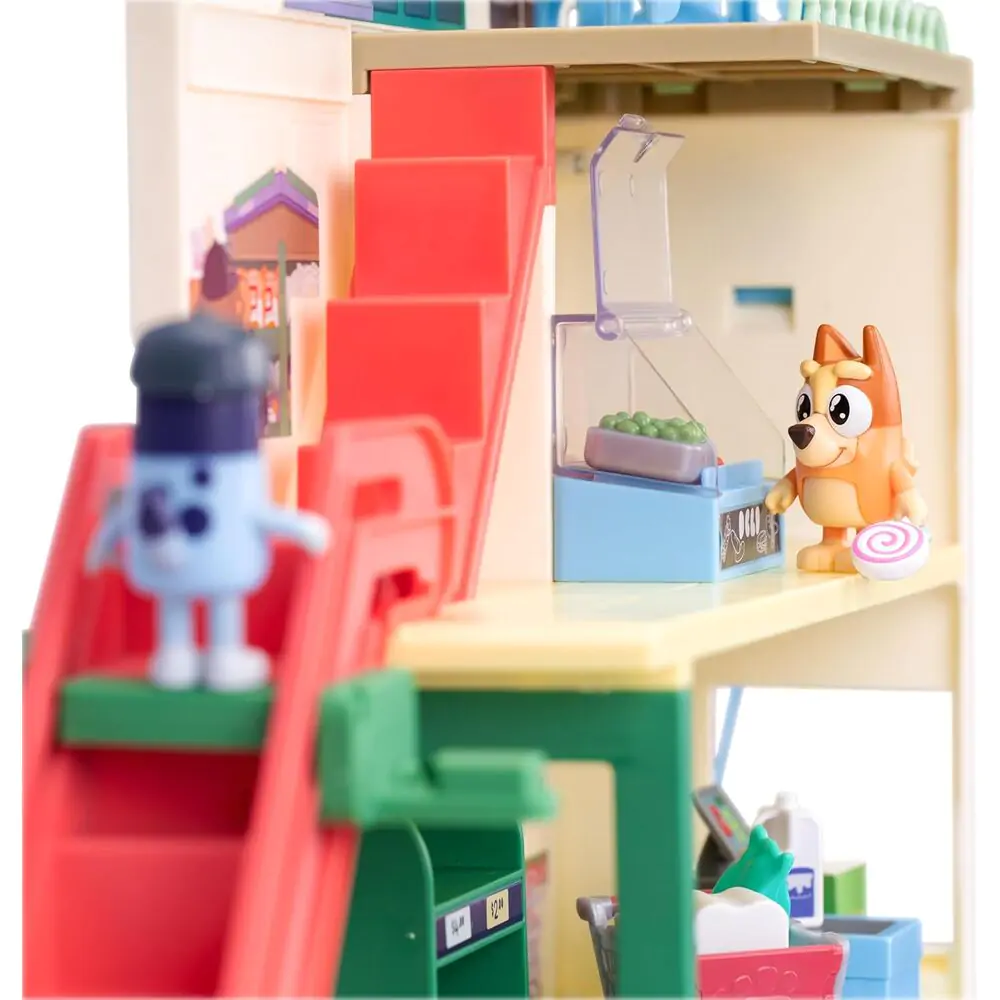 Bluey supermarket playset and figures product photo