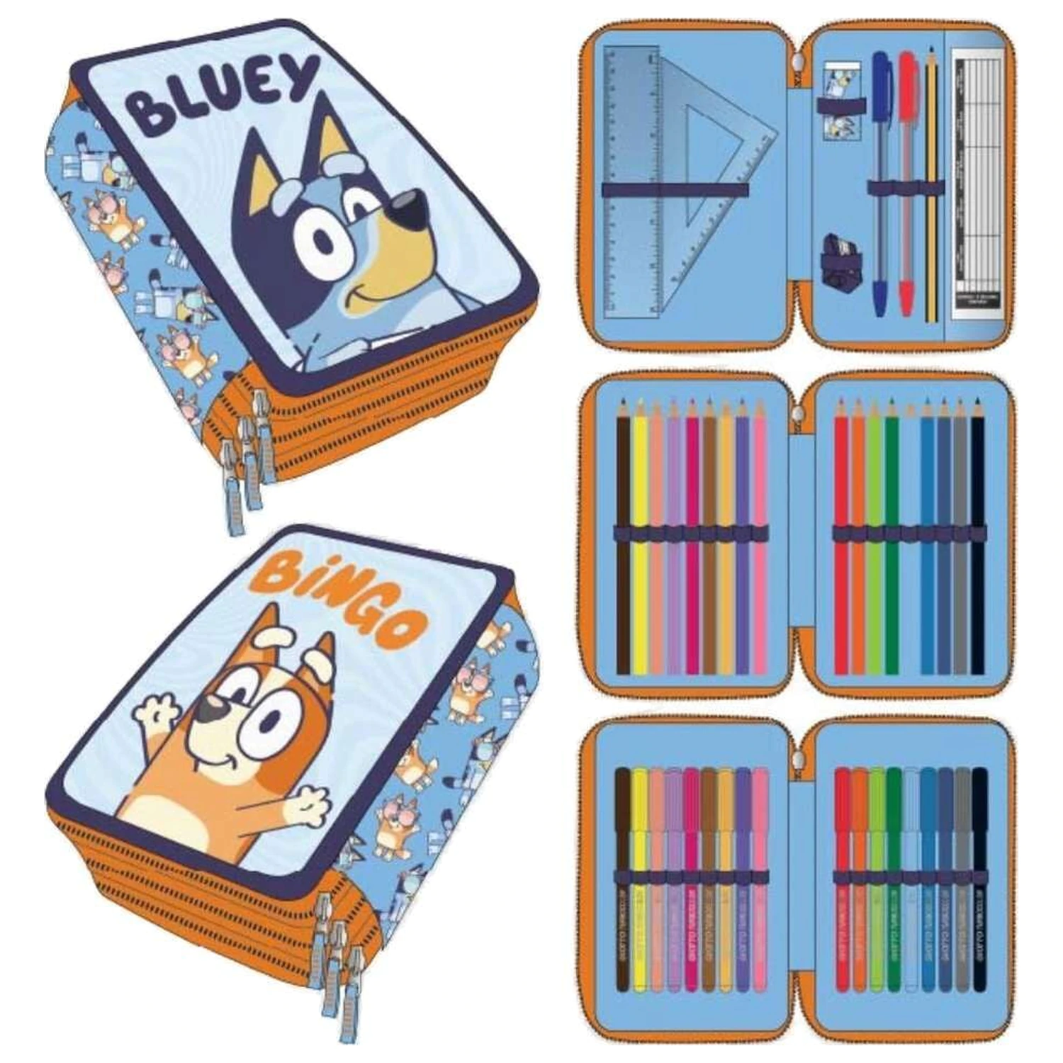 Bluey triple pencil case product photo