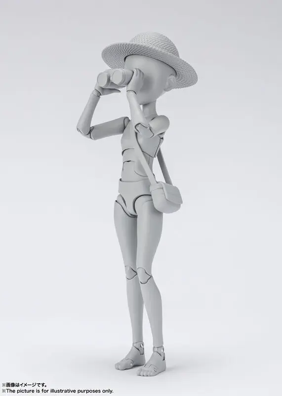S.H. Figuarts Action Figure Body Chan Ken Sugimori Edition DX Set (Gray Color Ver.) 13 cm product photo
