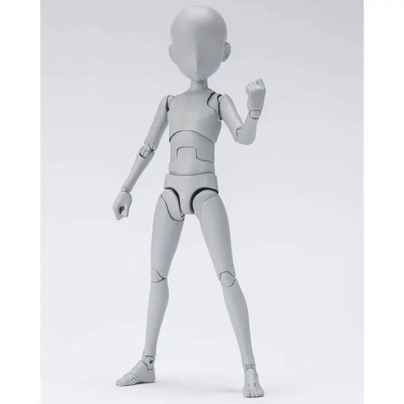 S.H. Figuarts Action Figure Body Kun Ken Sugimori Edition DX Set (Gray Color Ver.) 13 cm product photo