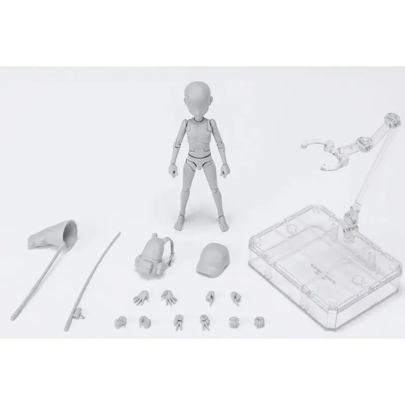 S.H. Figuarts Action Figure Body Kun Ken Sugimori Edition DX Set (Gray Color Ver.) 13 cm product photo