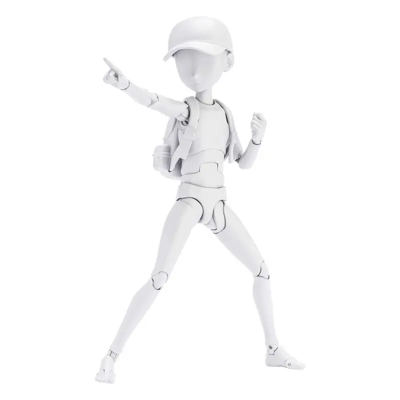 S.H. Figuarts Action Figure Body Kun Ken Sugimori Edition DX Set (Gray Color Ver.) 13 cm product photo