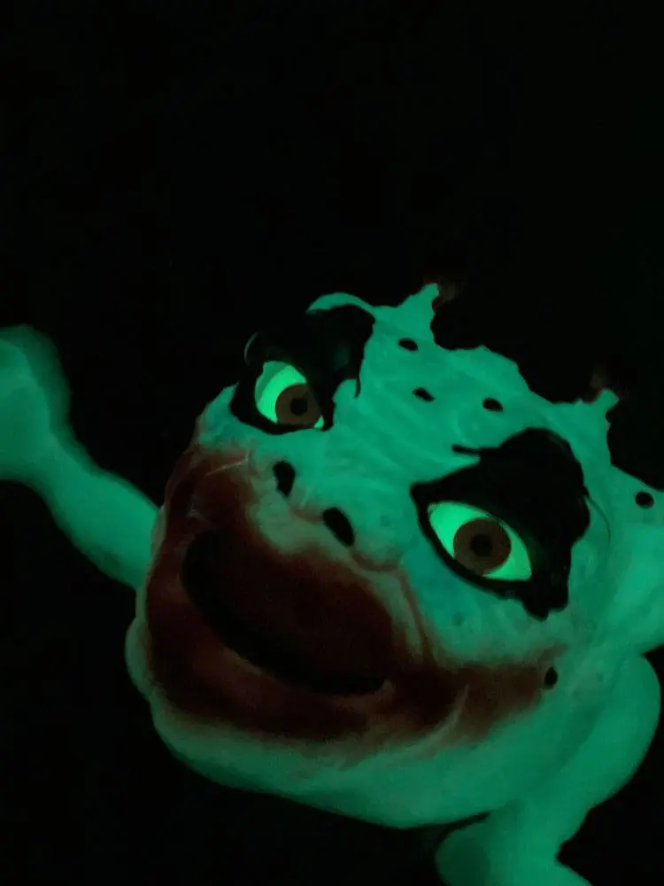 Boglins Hand Puppet Dark Lord Crazy Clown  (Glow In The Dark) product photo
