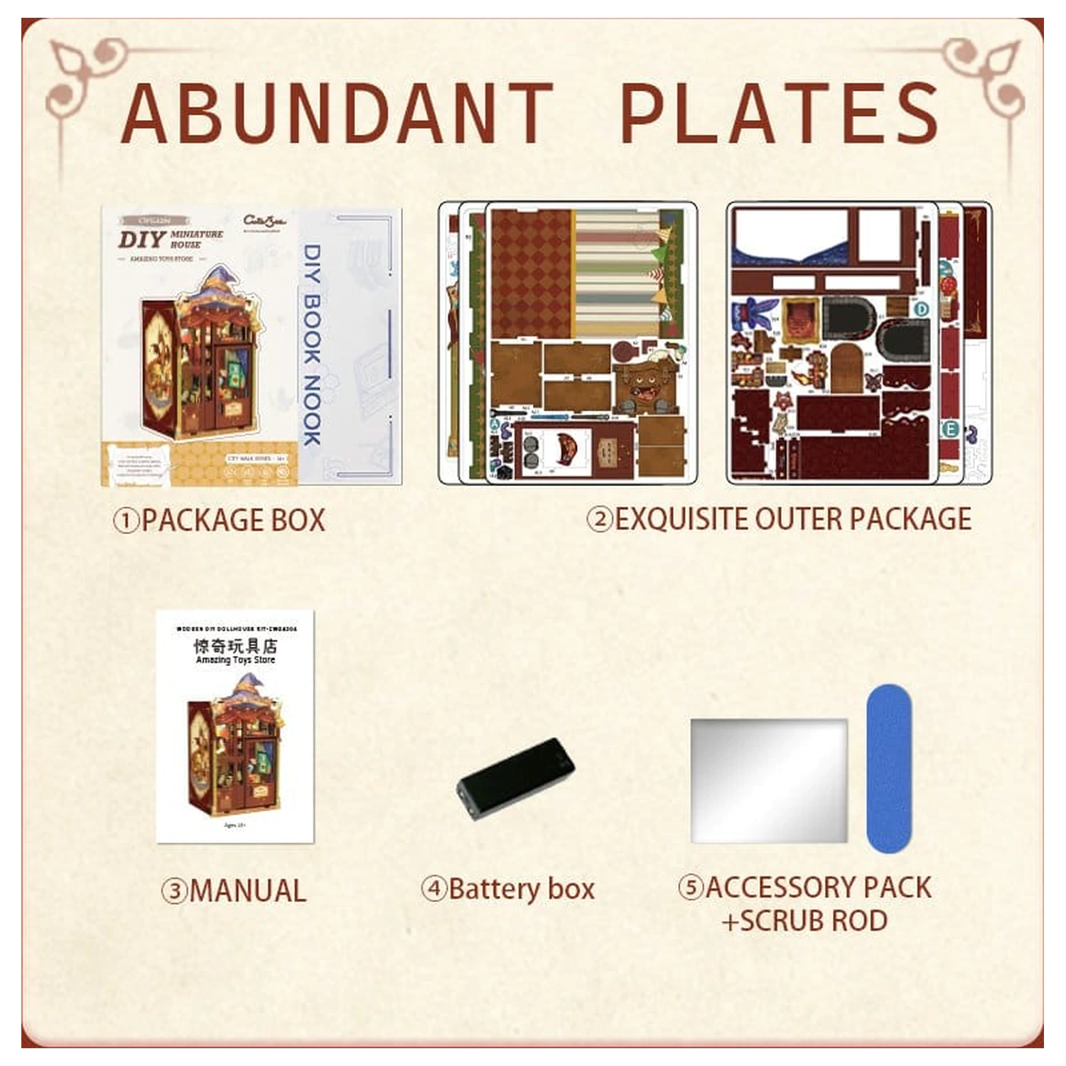 Book Nook Amazing Toy Store 17 x 12 cm    product photo