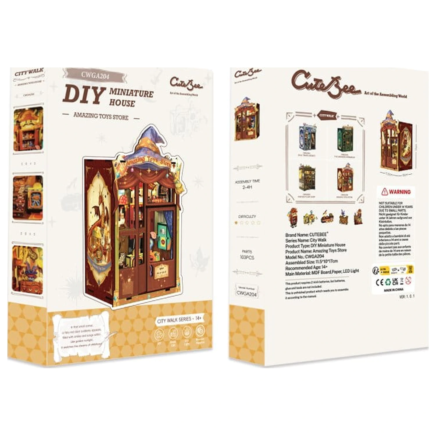 Book Nook Amazing Toy Store 17 x 12 cm    product photo