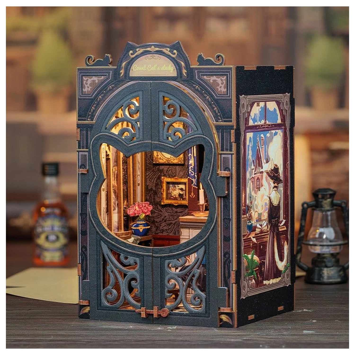 Book Nook Count Cat´s Study 17 x 12 cm   product photo