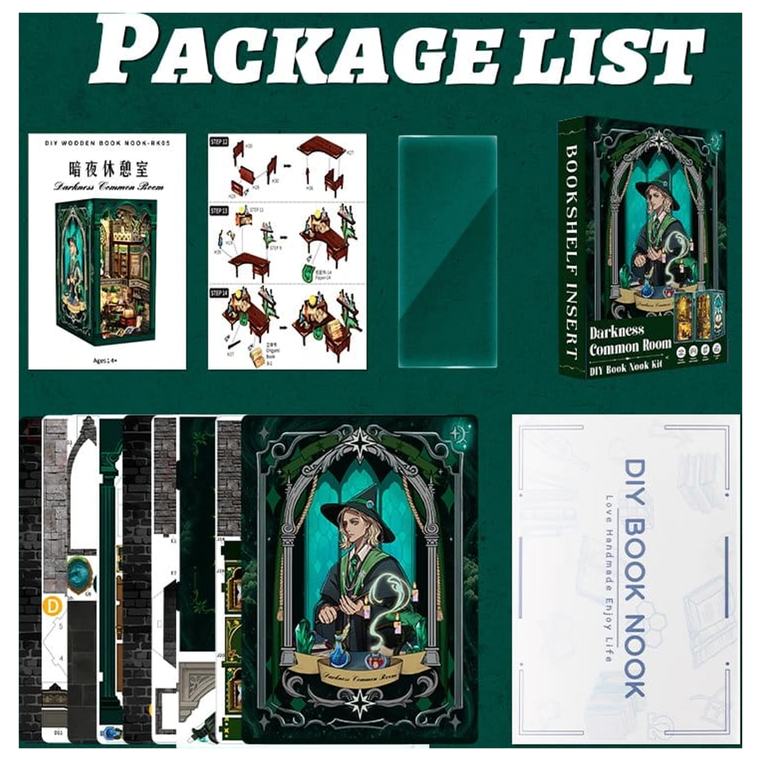 Book Nook Darkness Common Room 23 x 11 cm   product photo