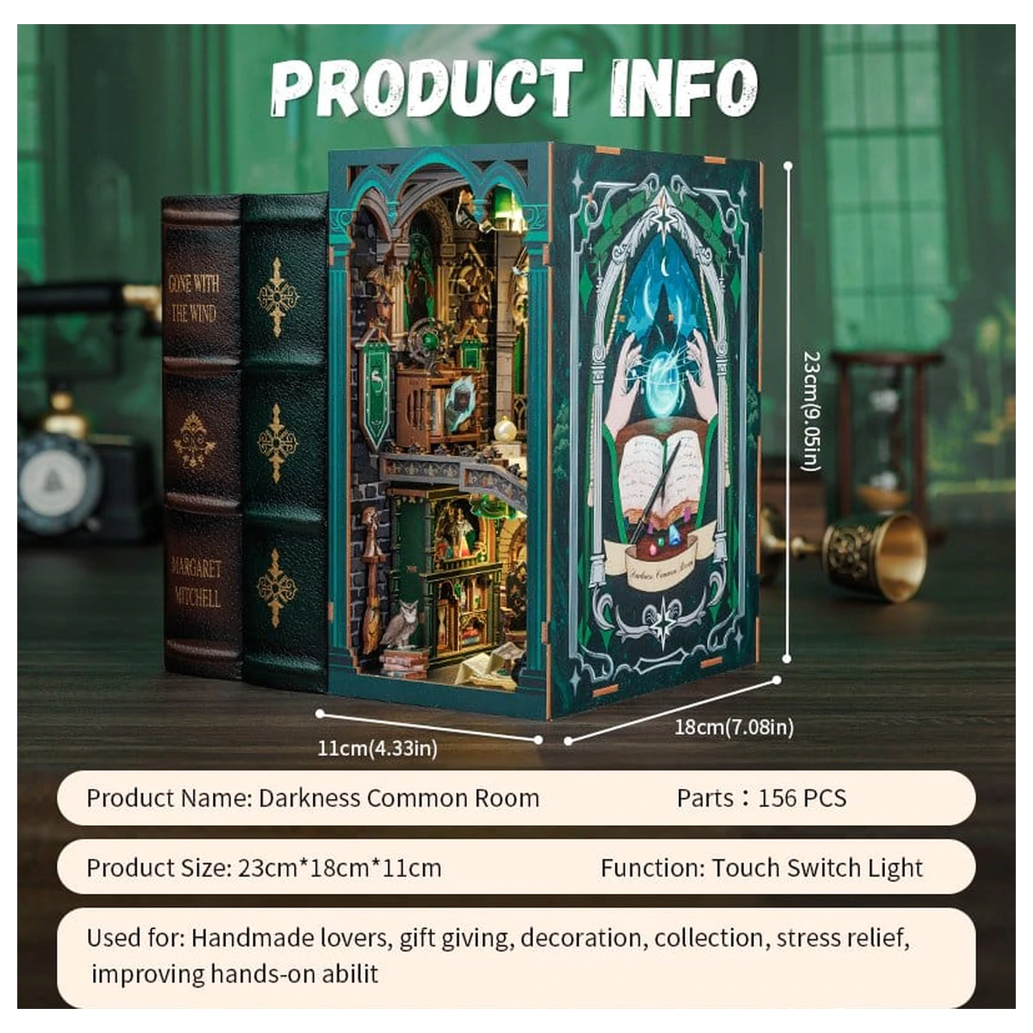 Book Nook Darkness Common Room 23 x 11 cm   product photo