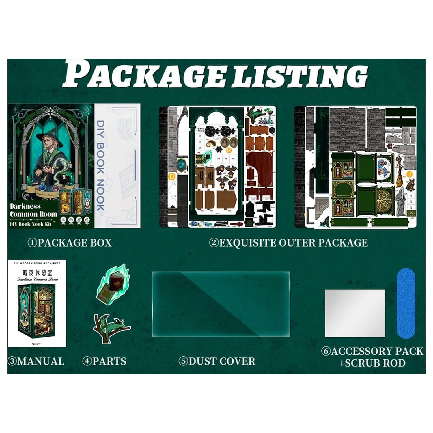 Book Nook Darkness Common Room 23 x 11 cm   product photo