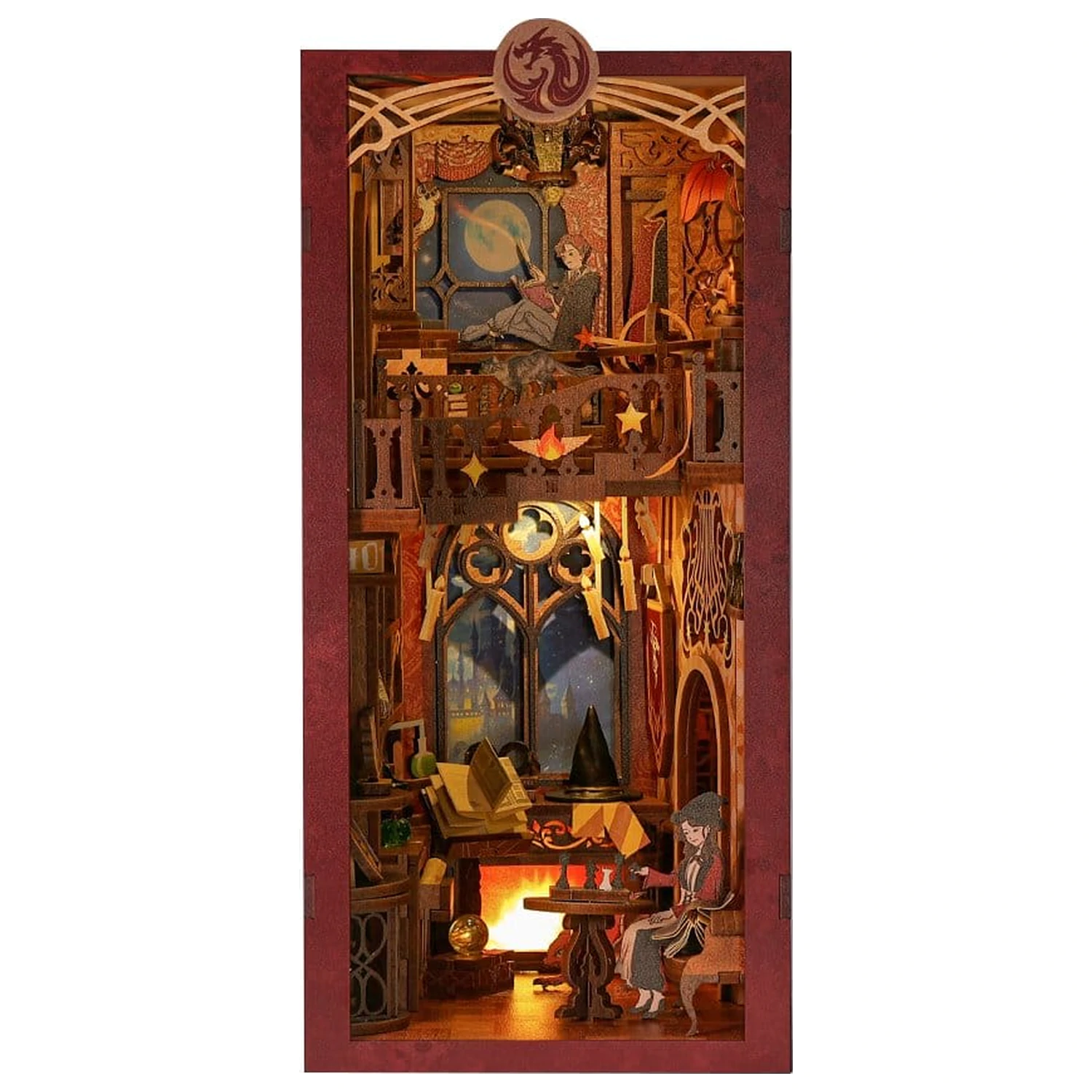 Book Nook Flame Common Room 23 x 11 cm   product photo