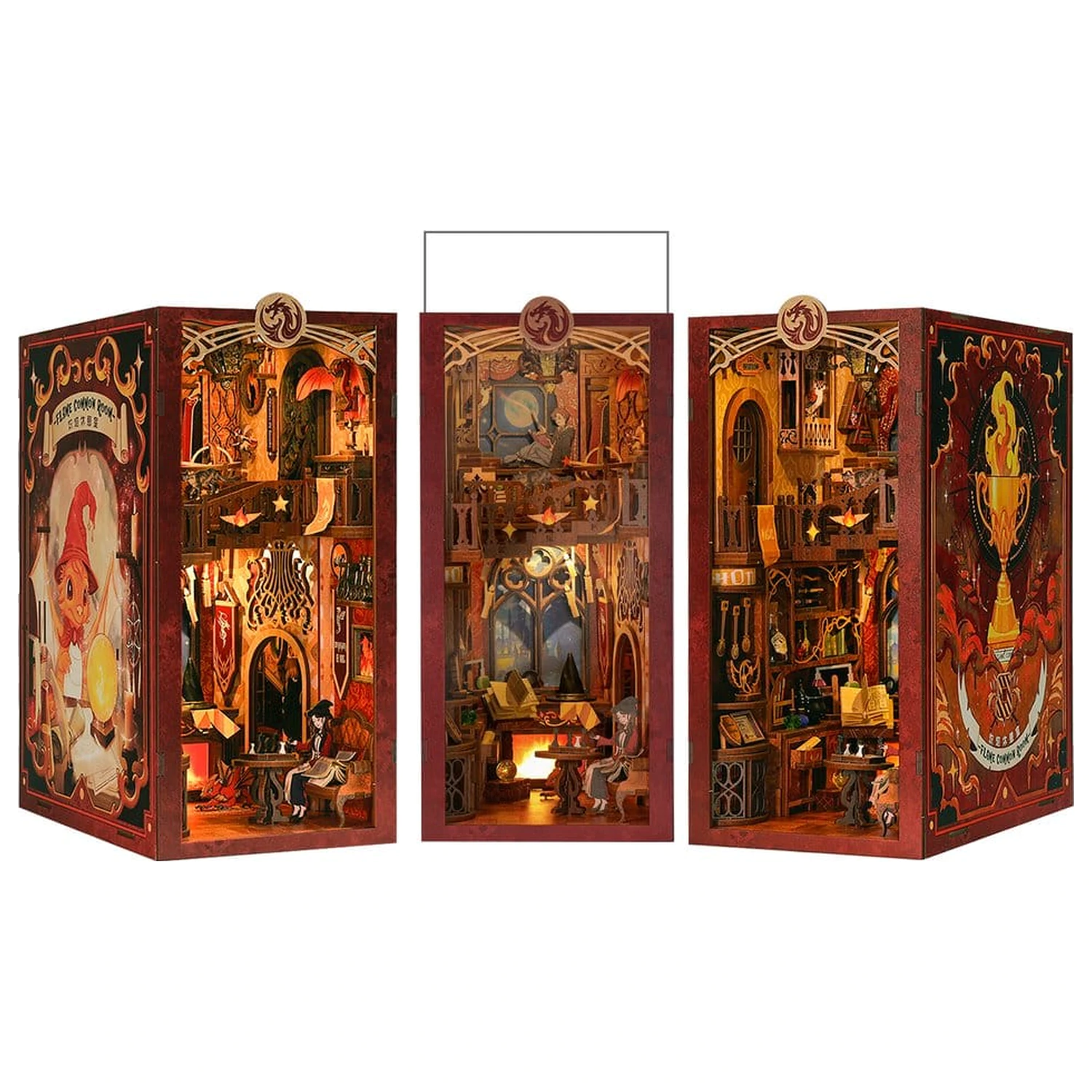 Book Nook Flame Common Room 23 x 11 cm   product photo