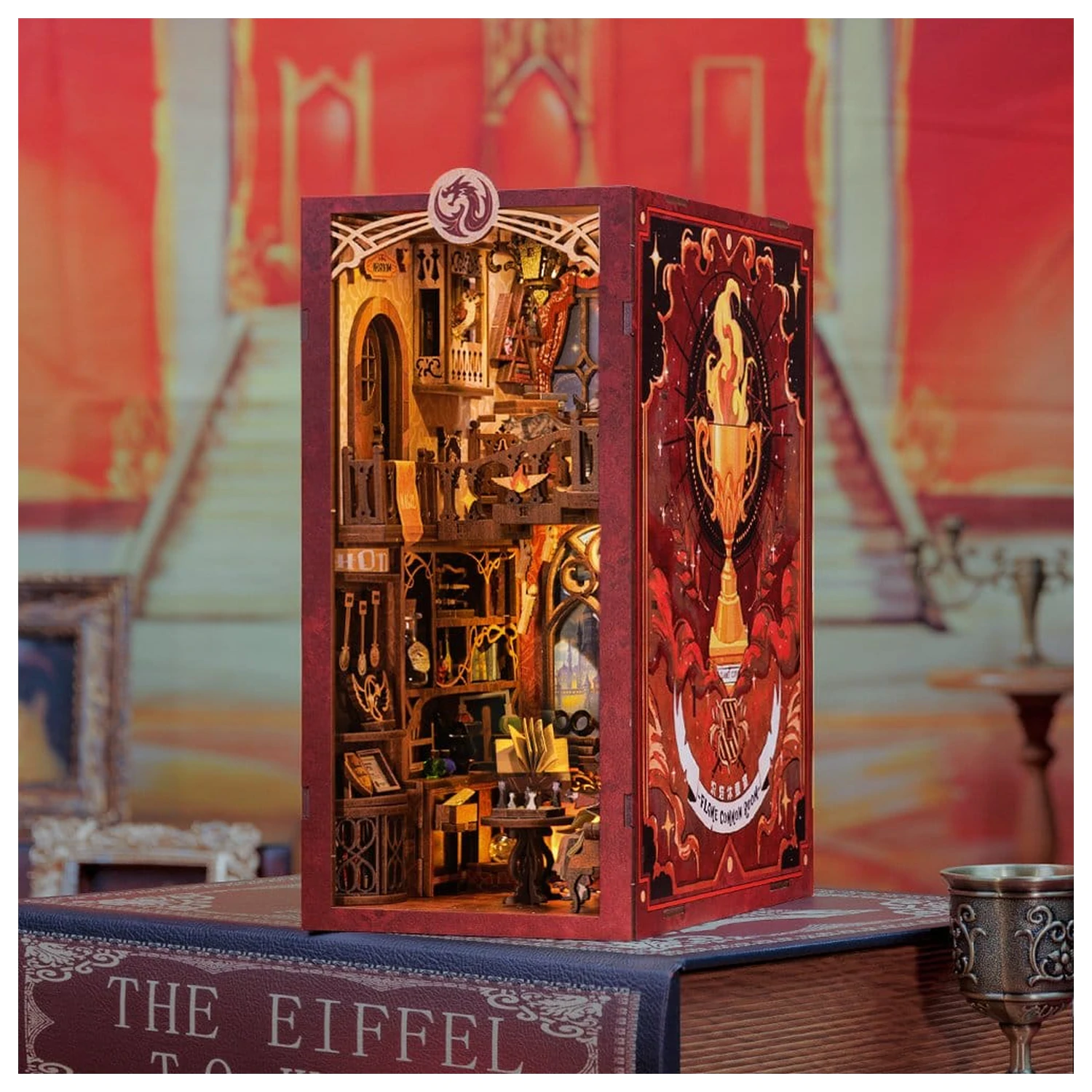 Book Nook Flame Common Room 23 x 11 cm   product photo