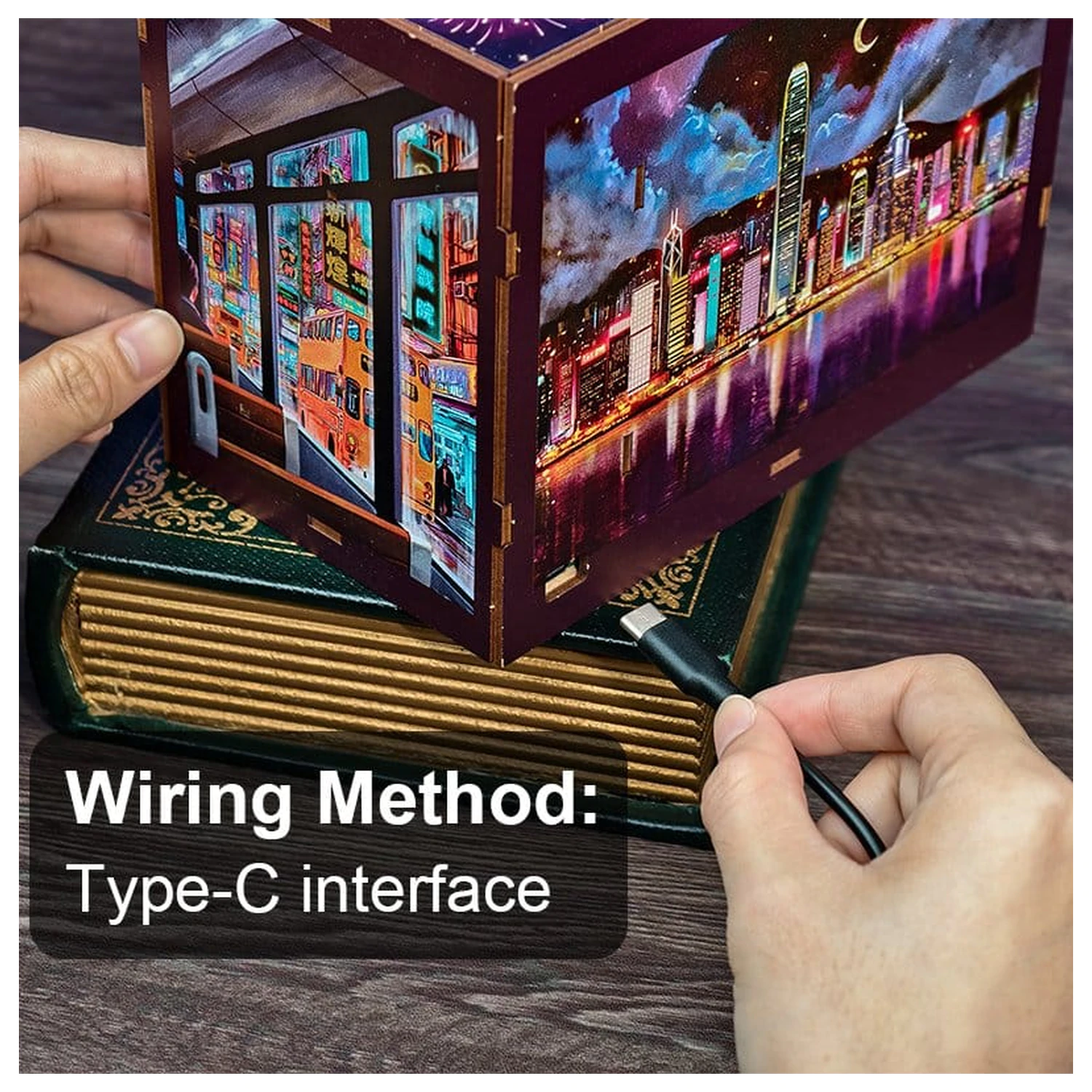 Book Nook Hong Kong Neon Light 13 x 17 cm product photo