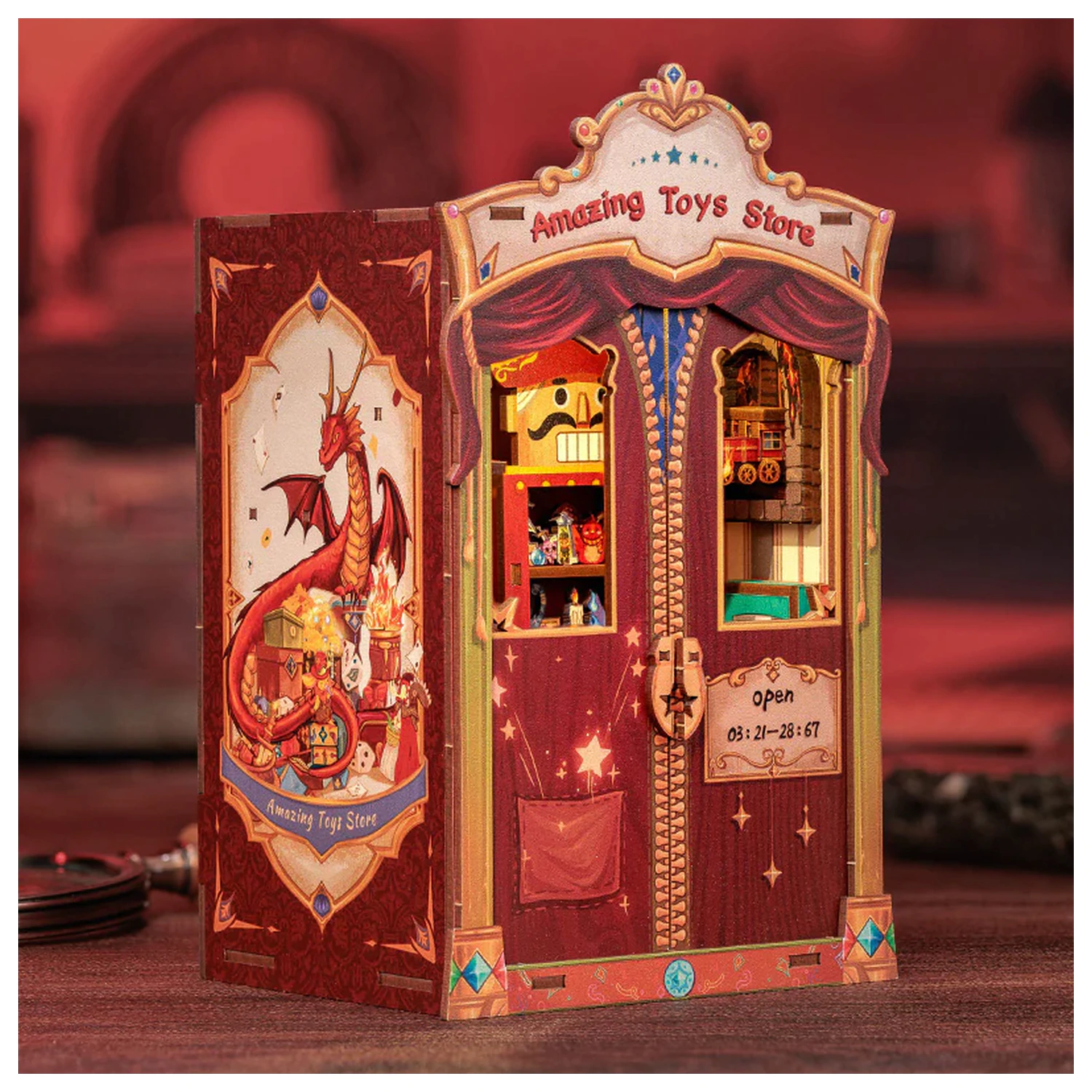 Book Nook Kit DIY Amazing Toy Store 107pc + LED Light product photo