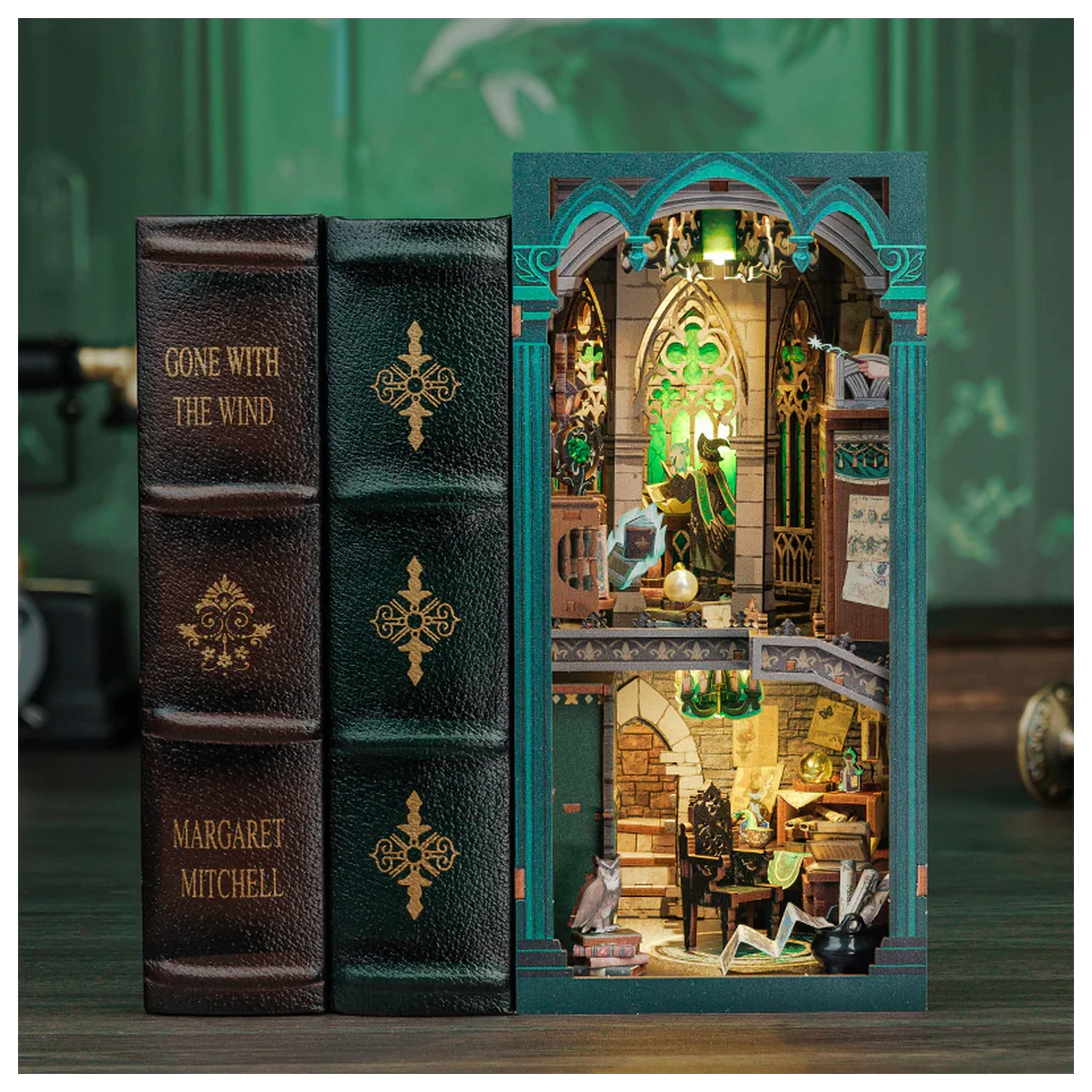 BOOK NOOK KIT DIY Darkness Common Room 150db + LED Light construction set product photo