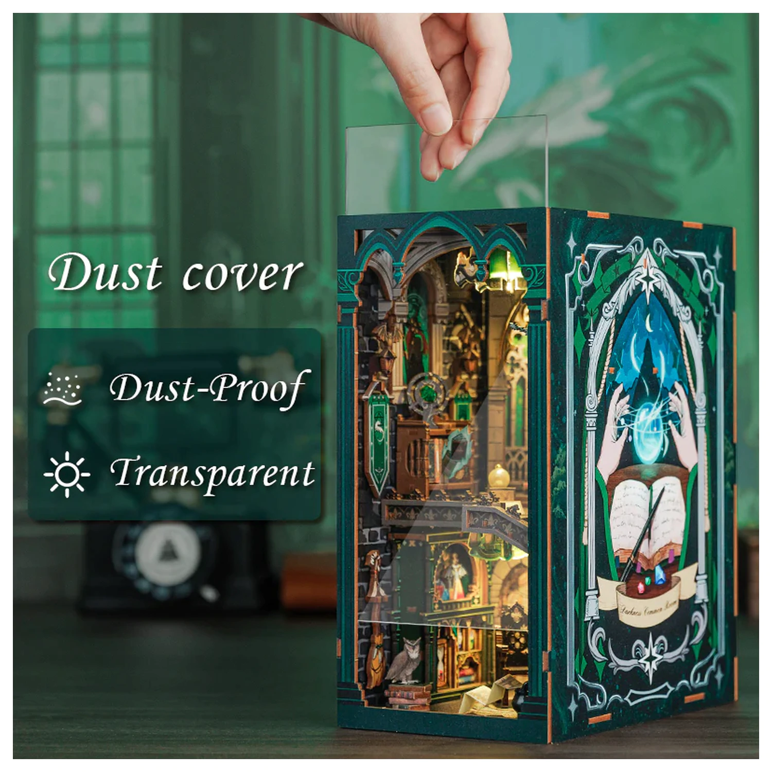 BOOK NOOK KIT DIY Darkness Common Room 150db + LED Light construction set product photo