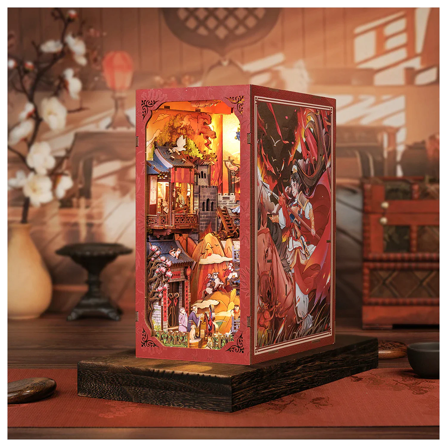 BOOK NOOK KIT DIY The Legend of Mulan 298pc + LED Light construction set product photo