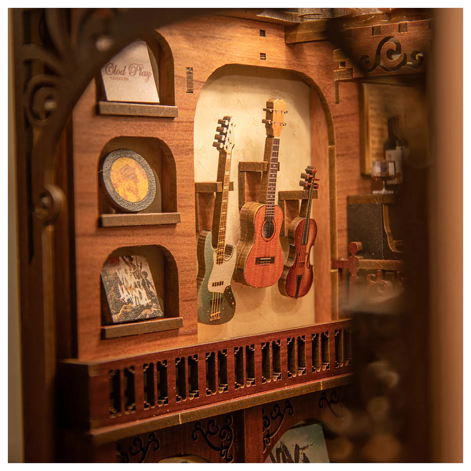 BOOK NOOK KIT DIY The Secret Rhythm 355pc + LED Light construction set product photo