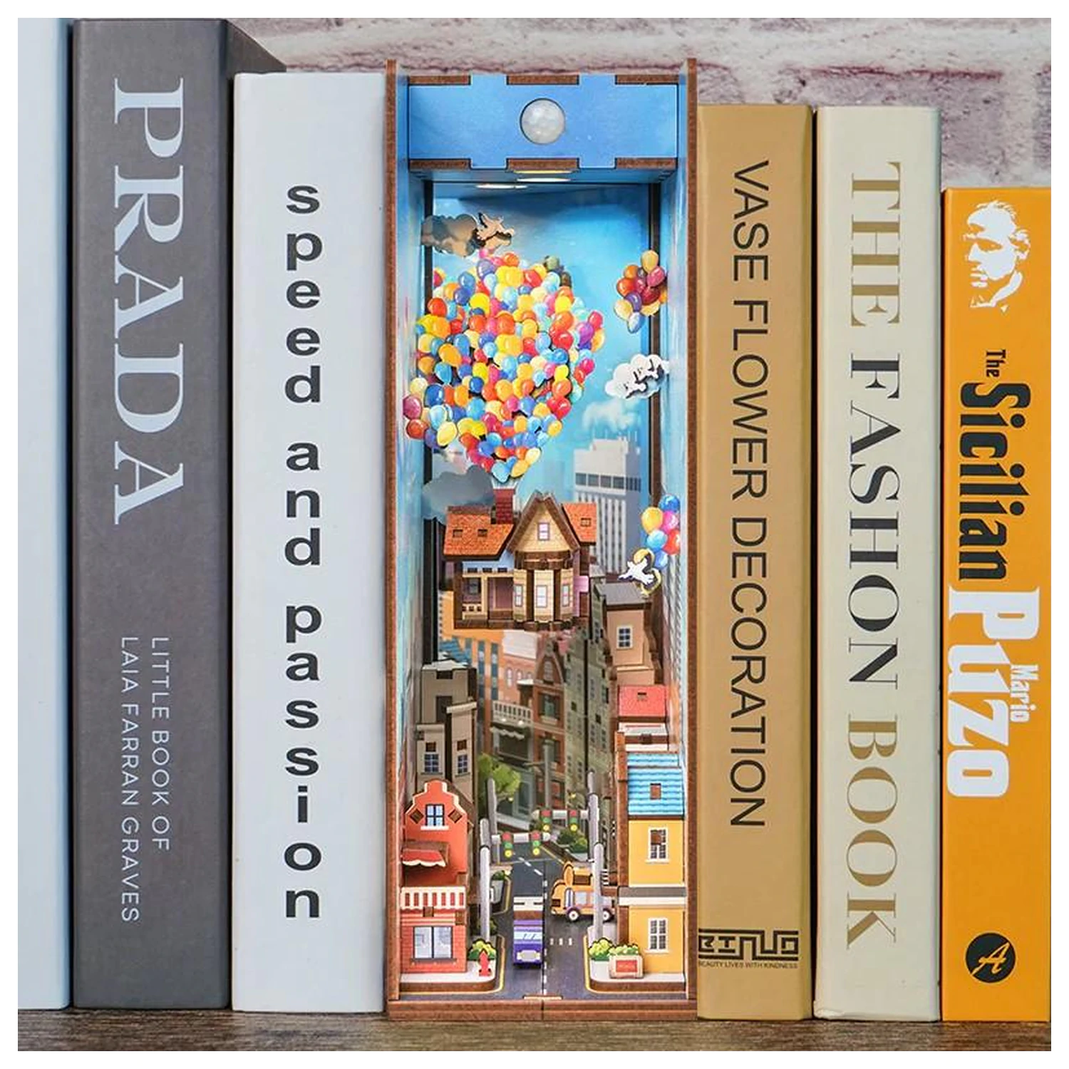 BOOK NOOK KIT DIY - Travel with the Wind 143pcs + LED Light product photo