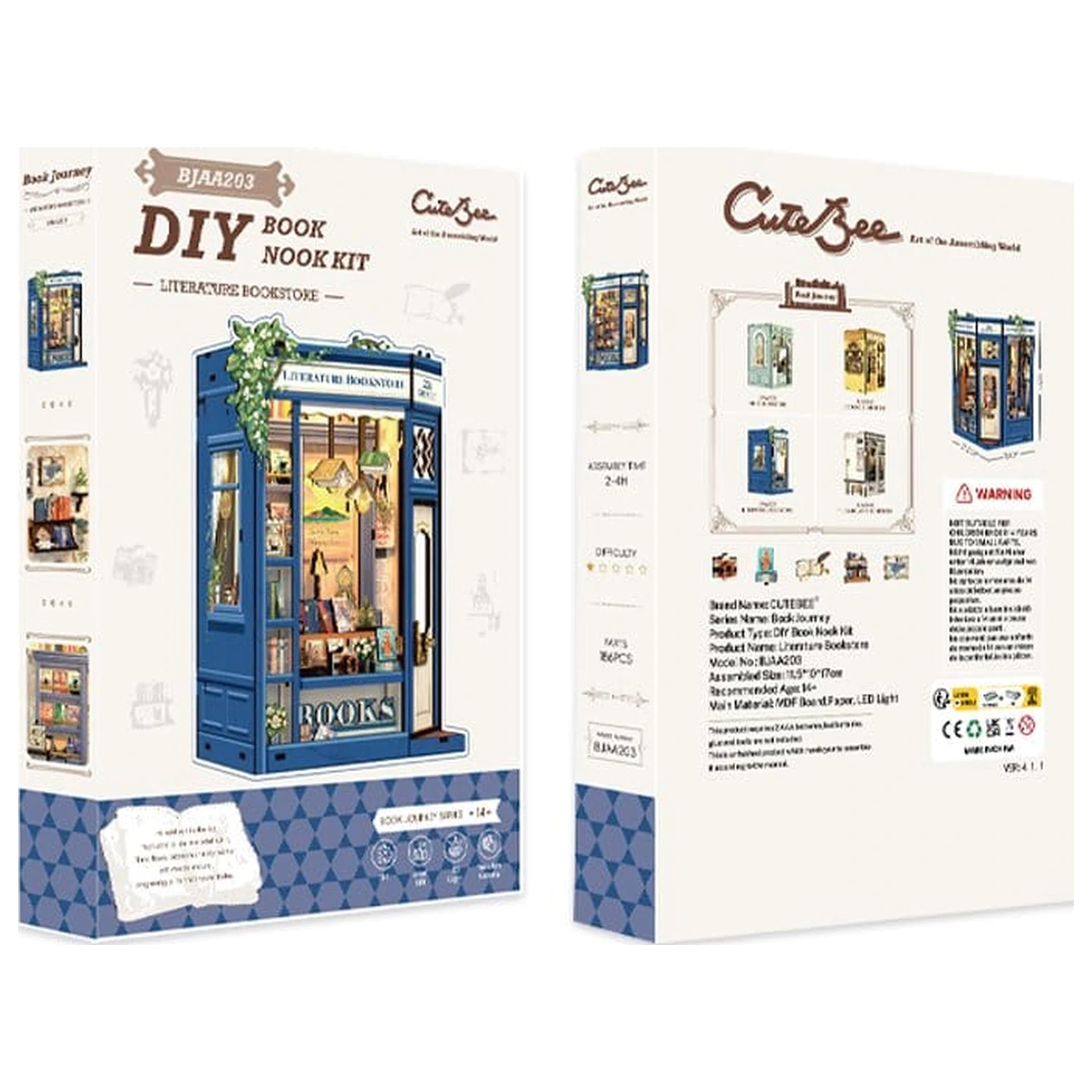 Book Nook Literature Bookstore 17 x 12 cm     product photo